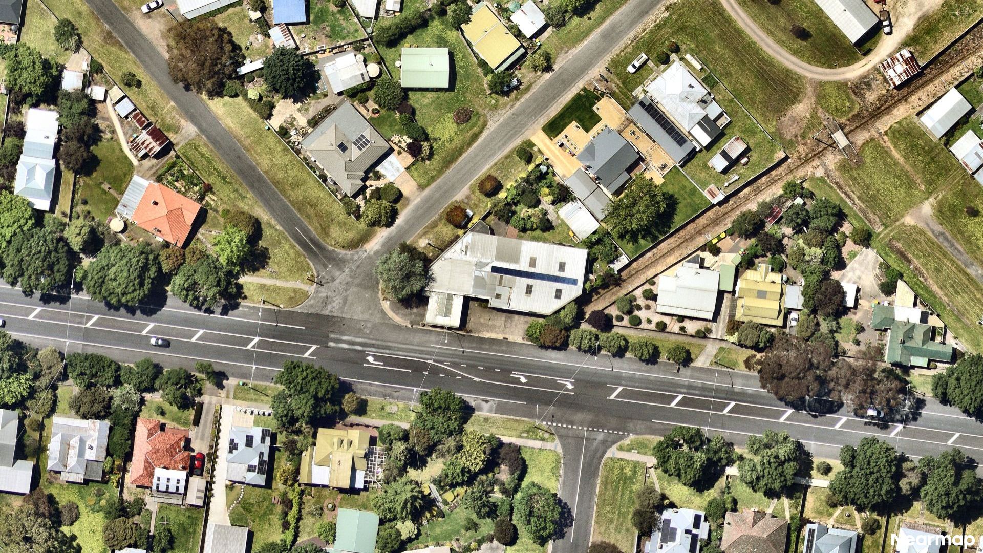 Vertical aerial view