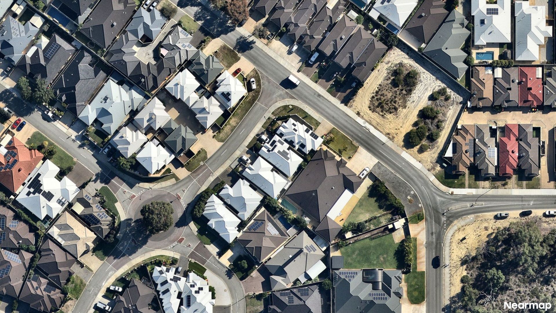 Vertical aerial view
