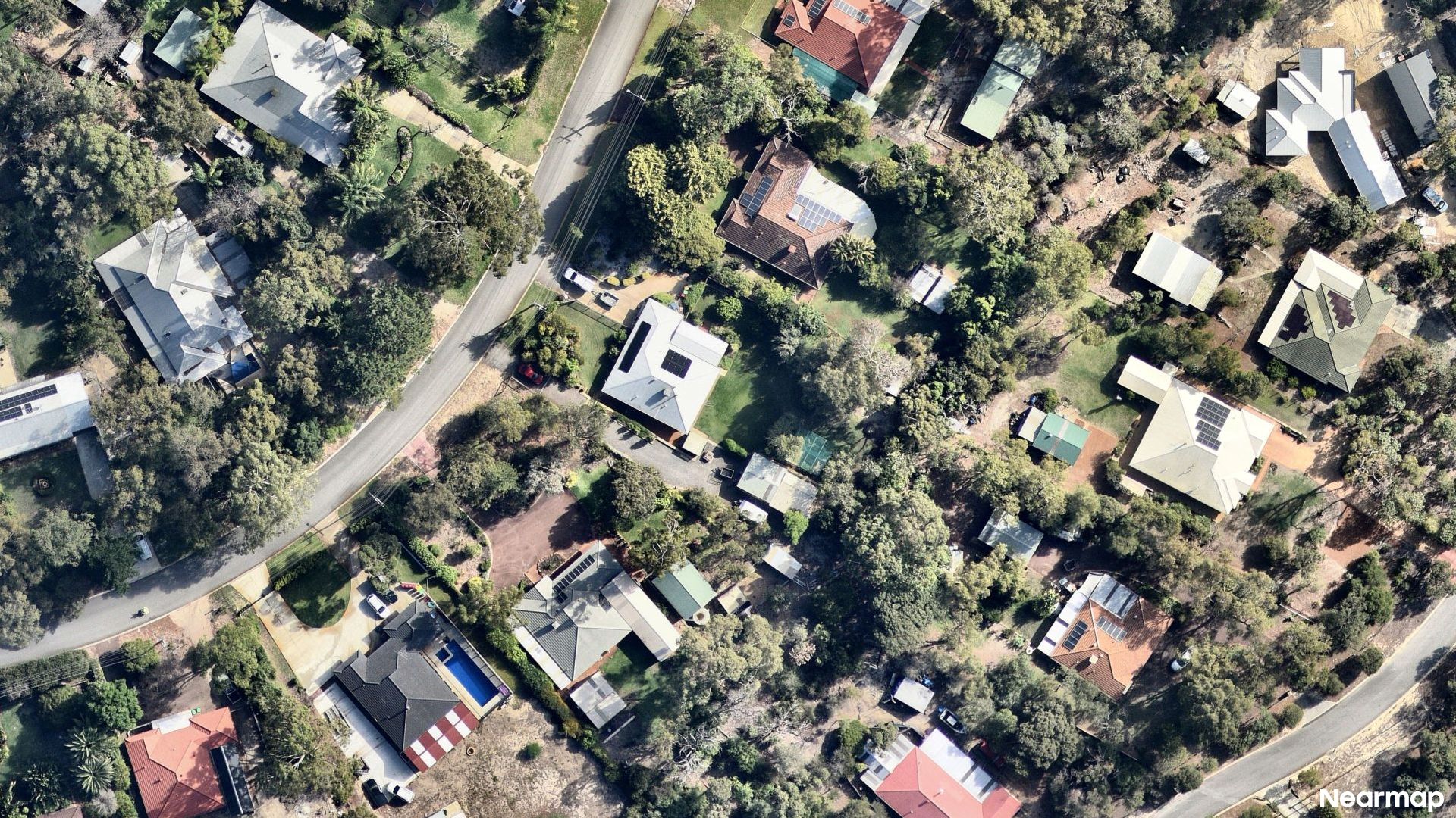 Vertical aerial view