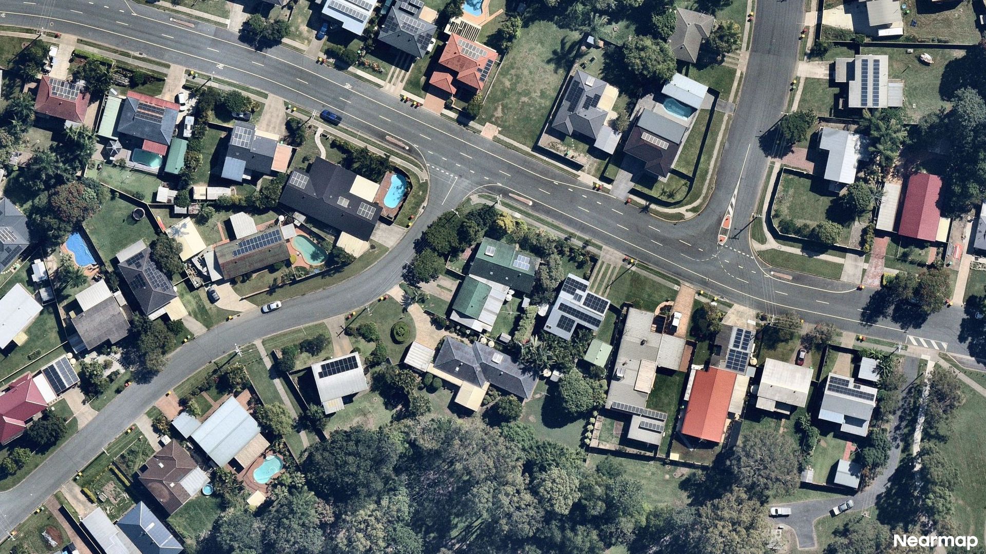 Vertical aerial view
