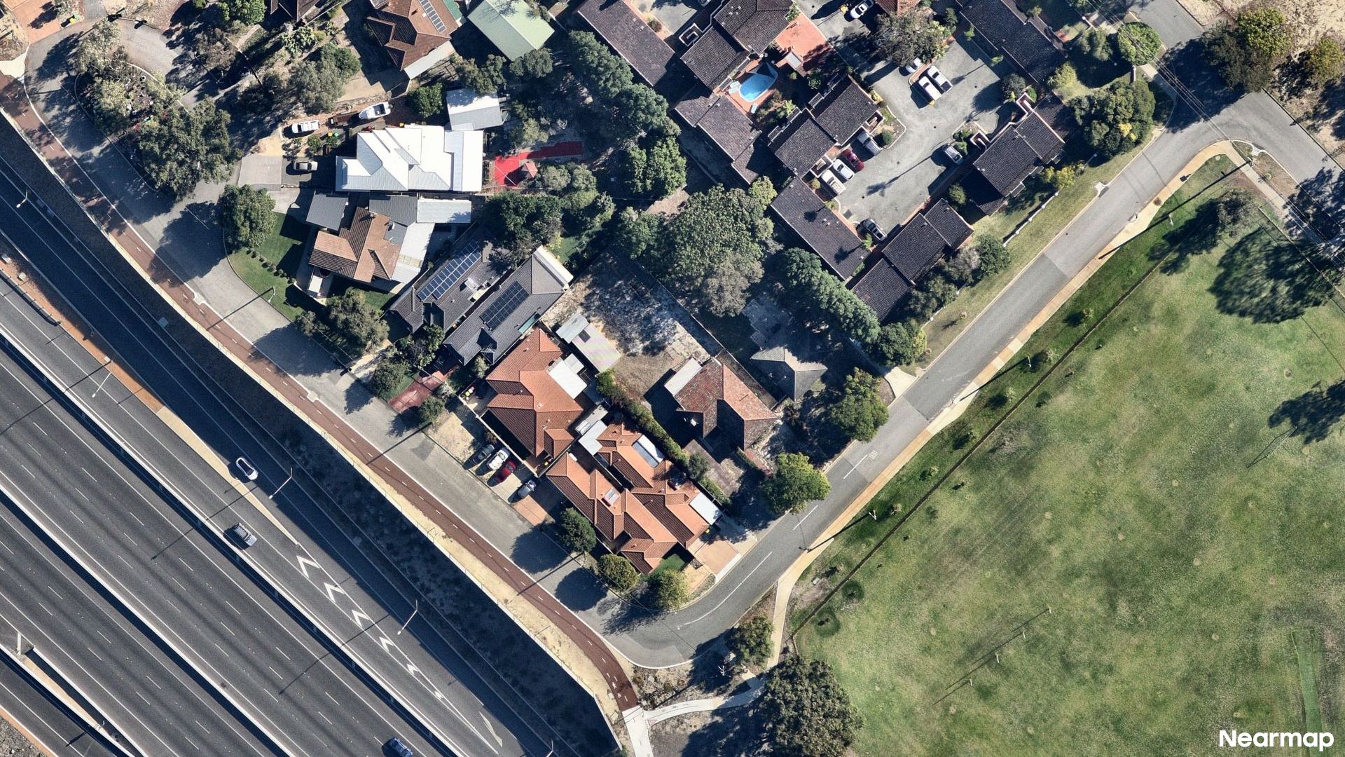 Vertical aerial view