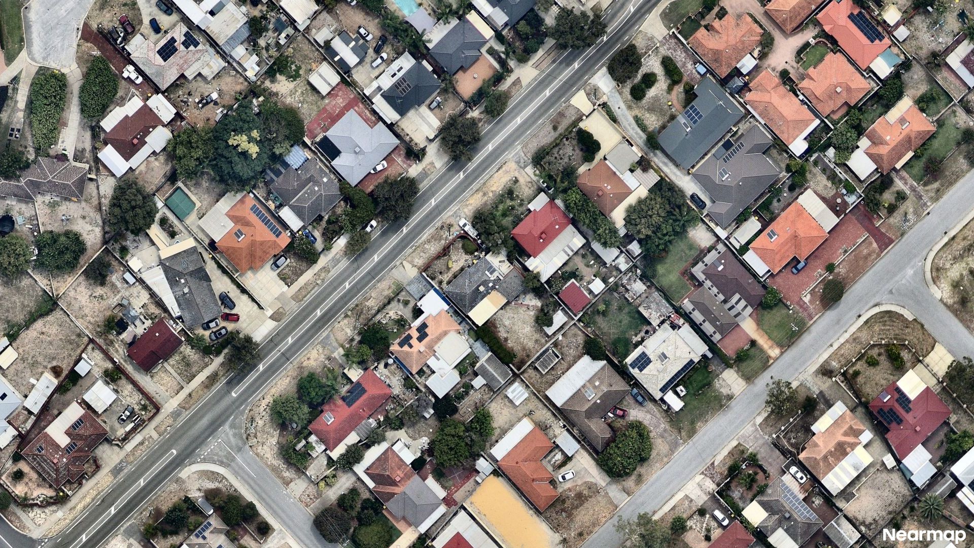 Vertical aerial view