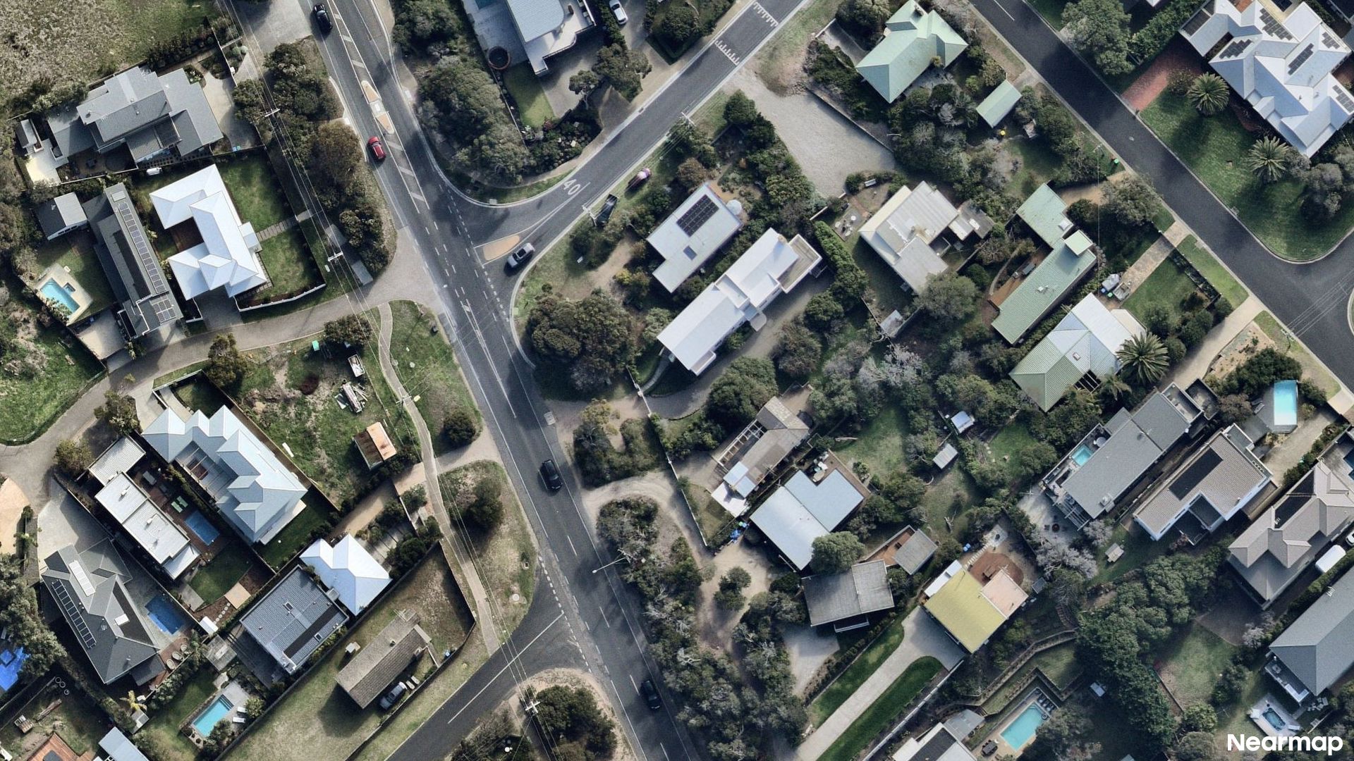 Vertical aerial view