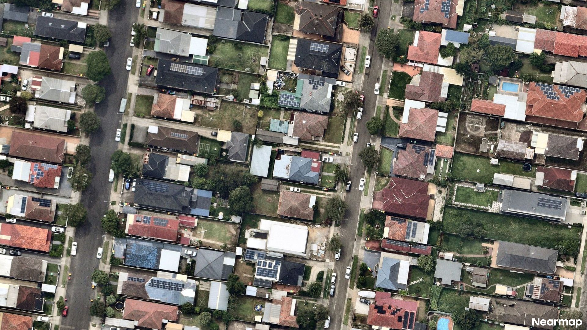 Vertical aerial view