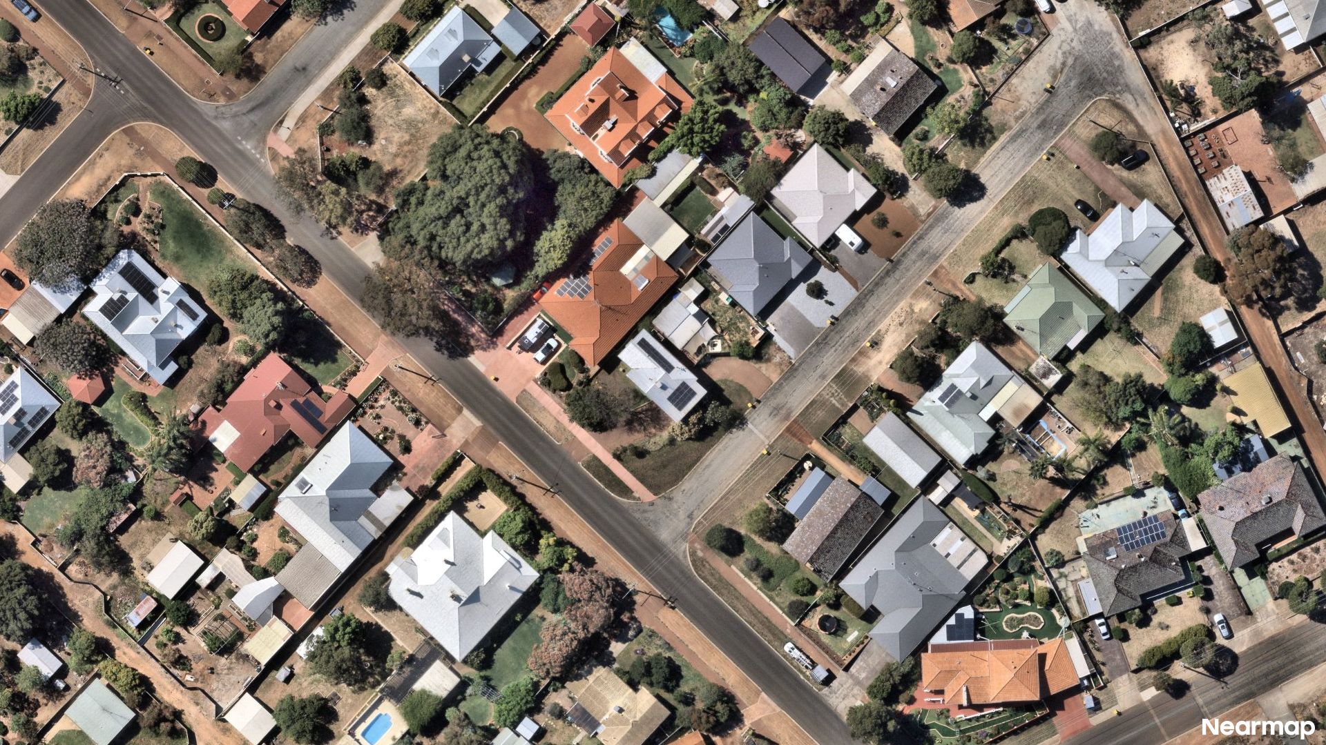 Vertical aerial view