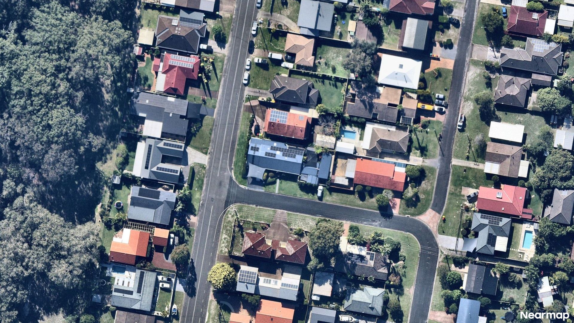 Vertical aerial view