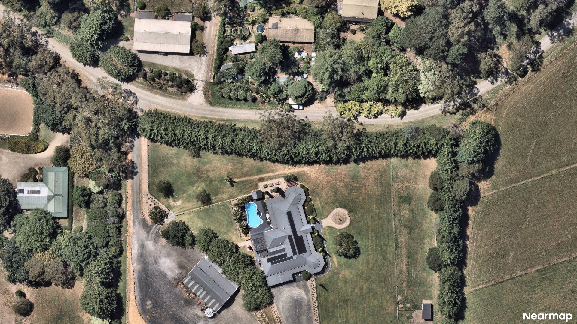 Vertical aerial view