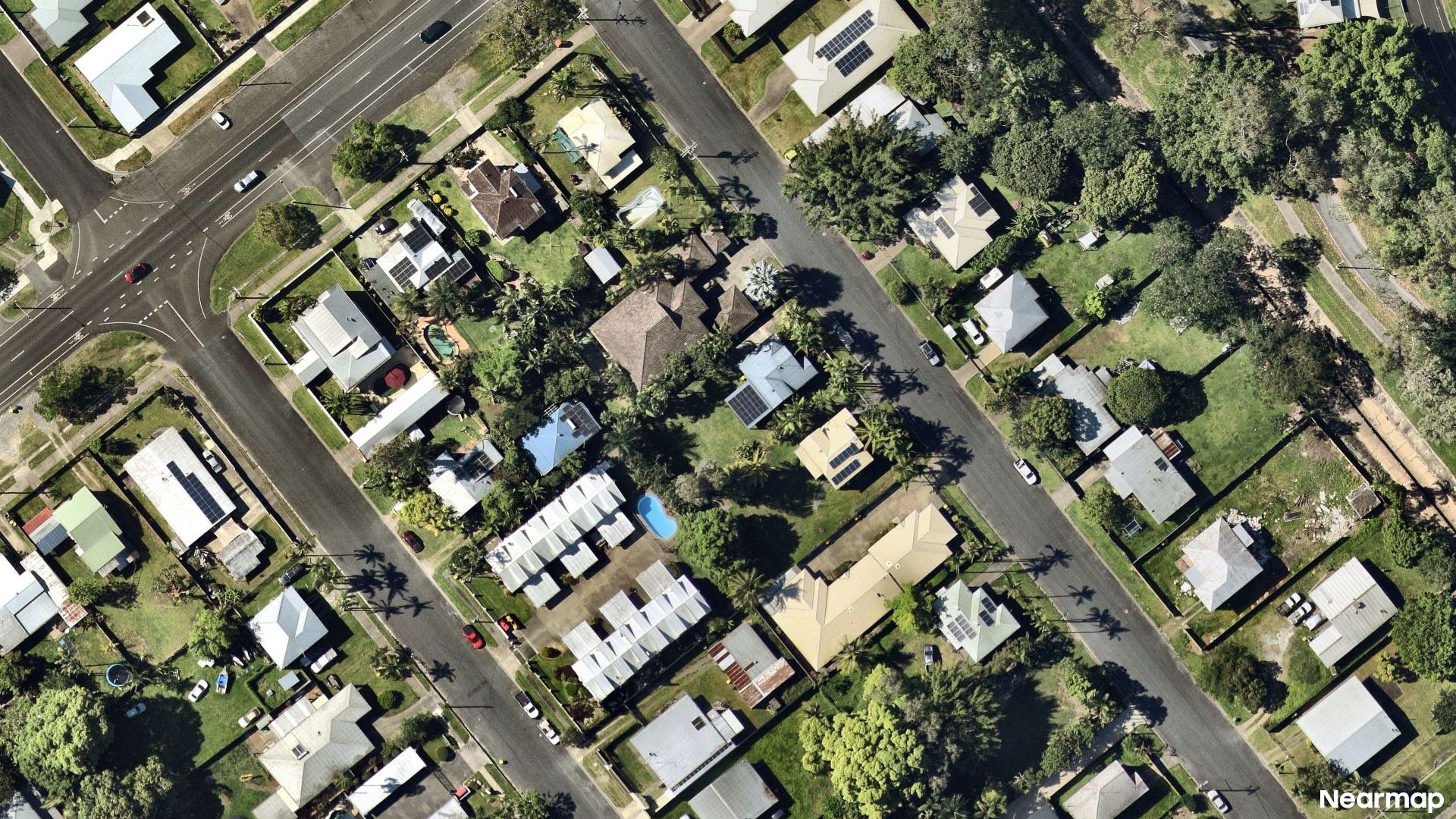Vertical aerial view