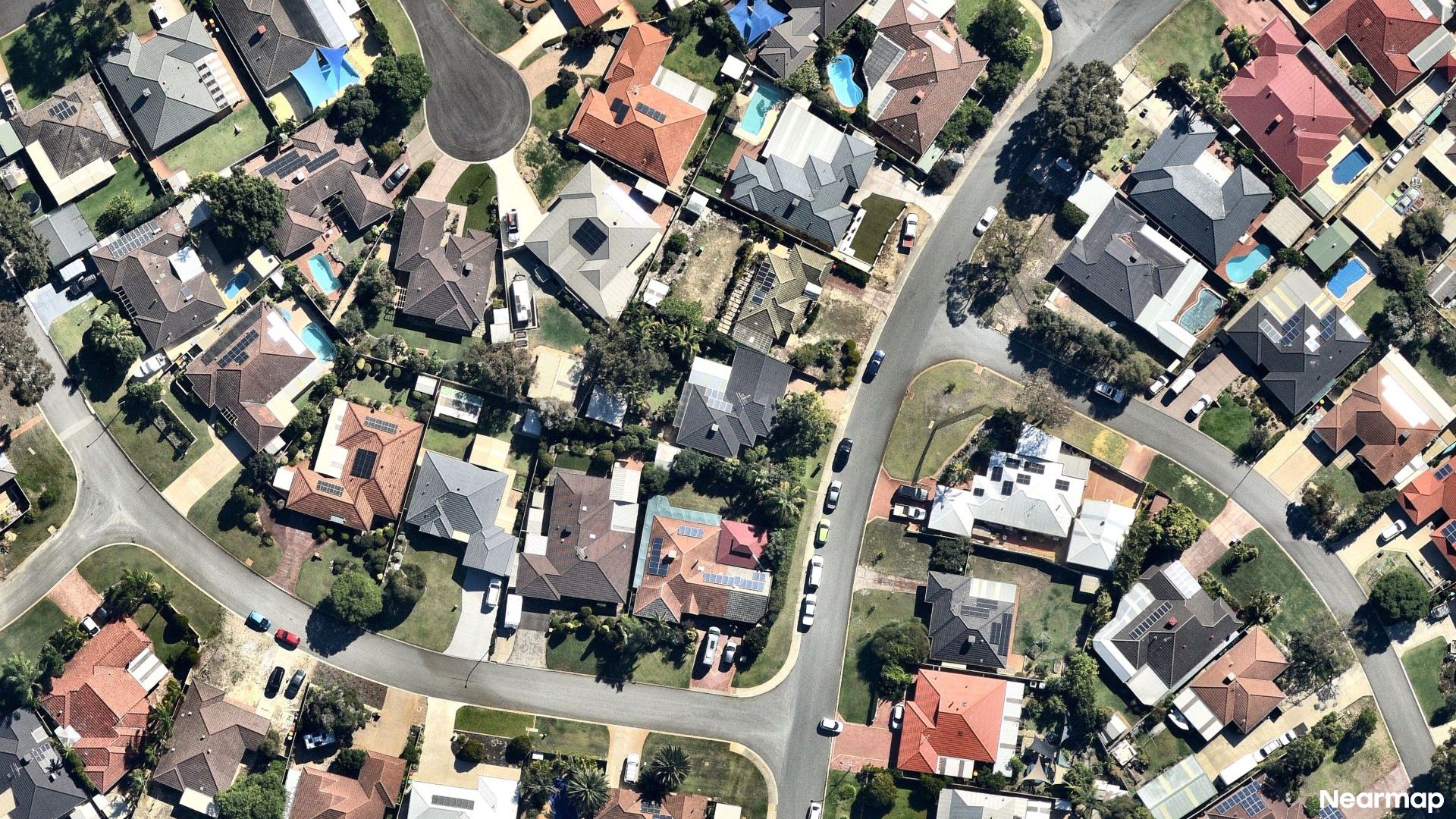 Vertical aerial view