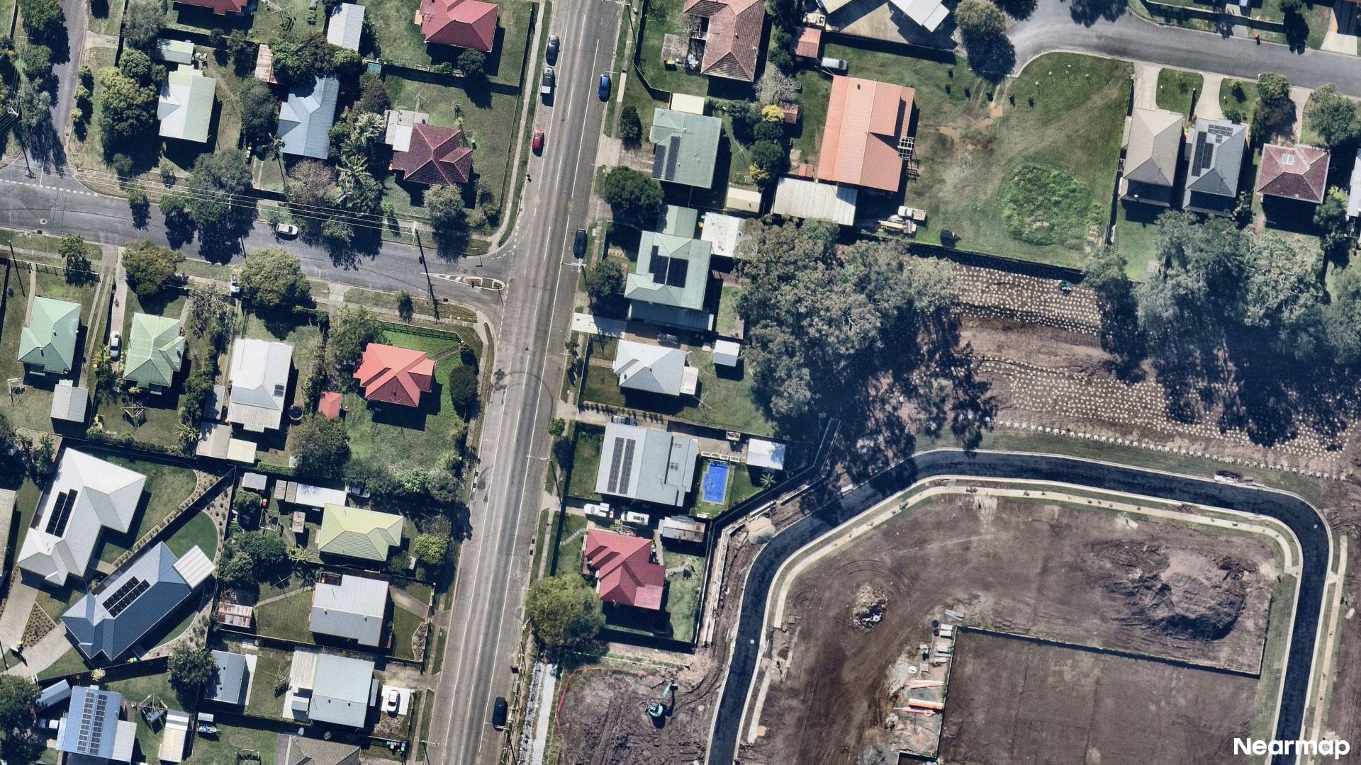 Vertical aerial view