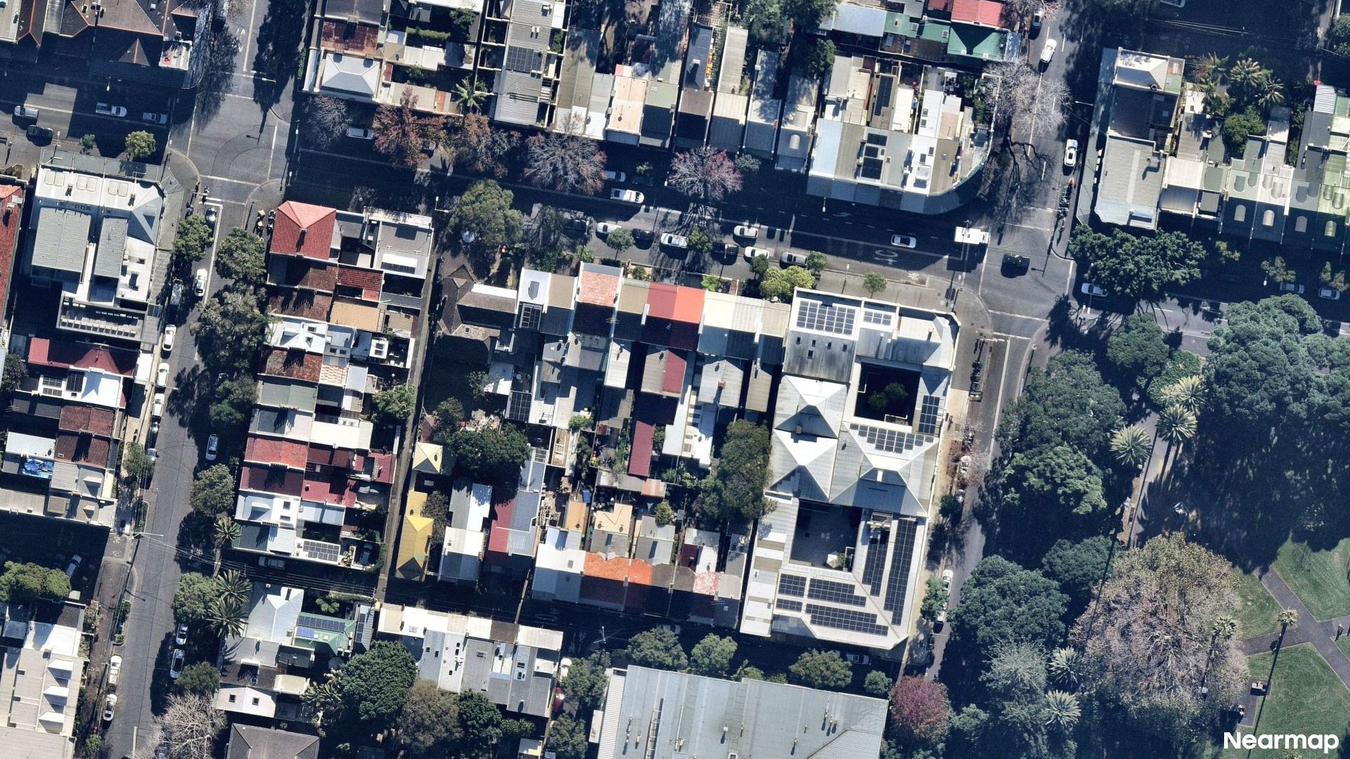 Vertical aerial view