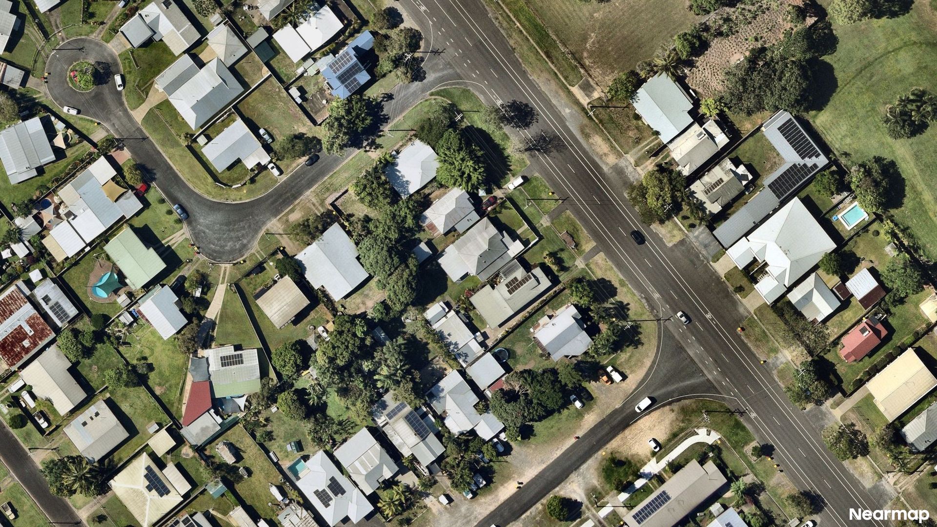 Vertical aerial view