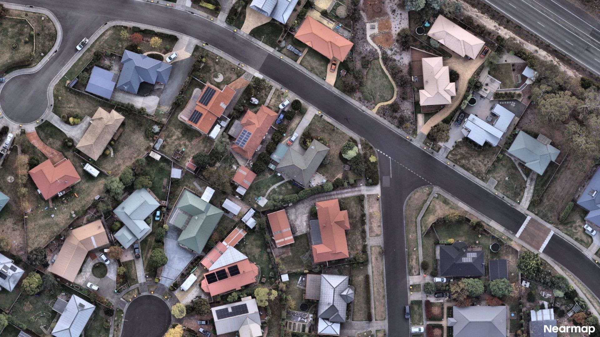 Vertical aerial view