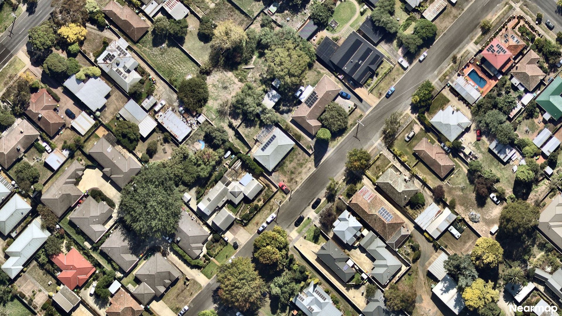 Vertical aerial view