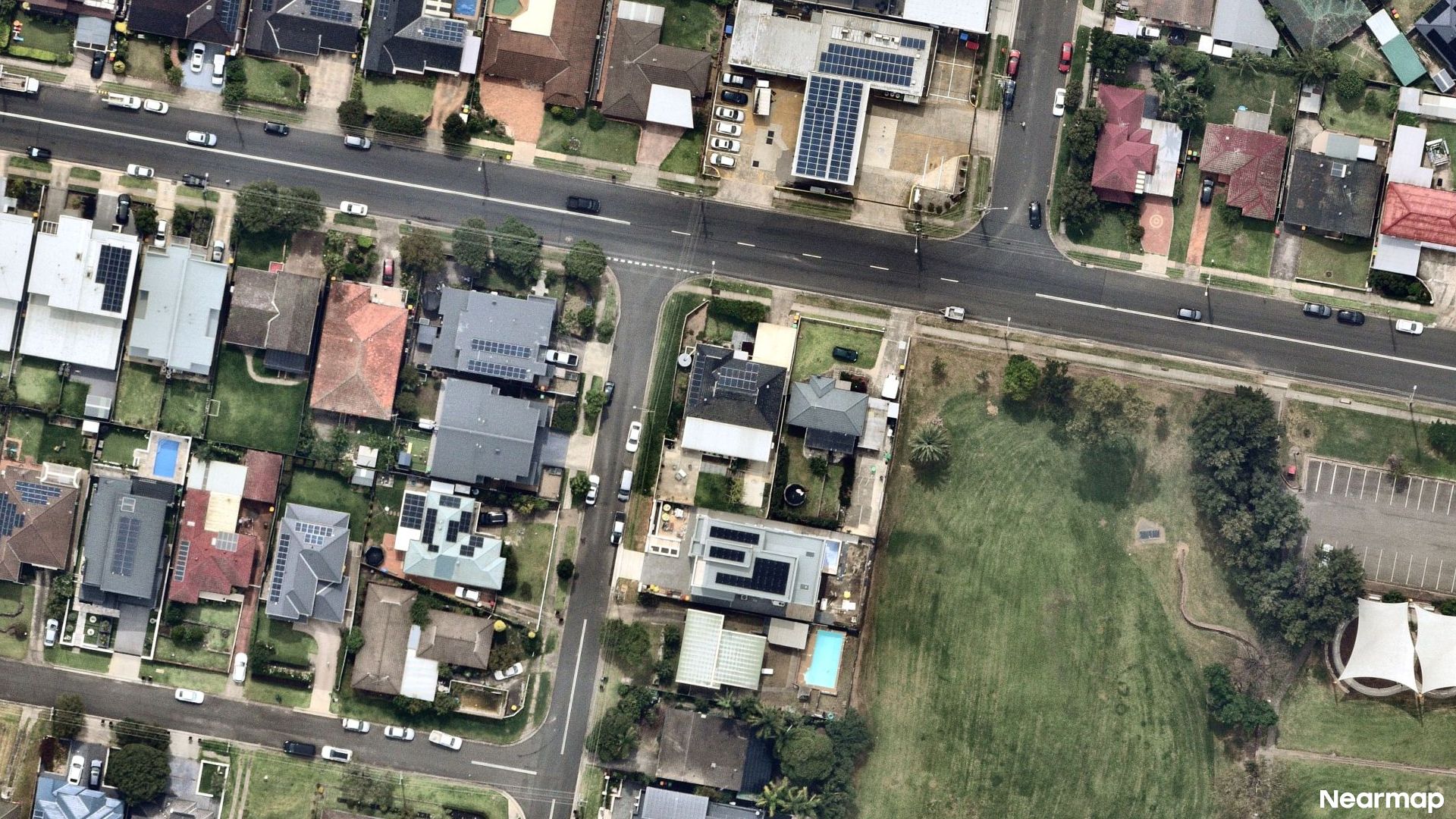Vertical aerial view