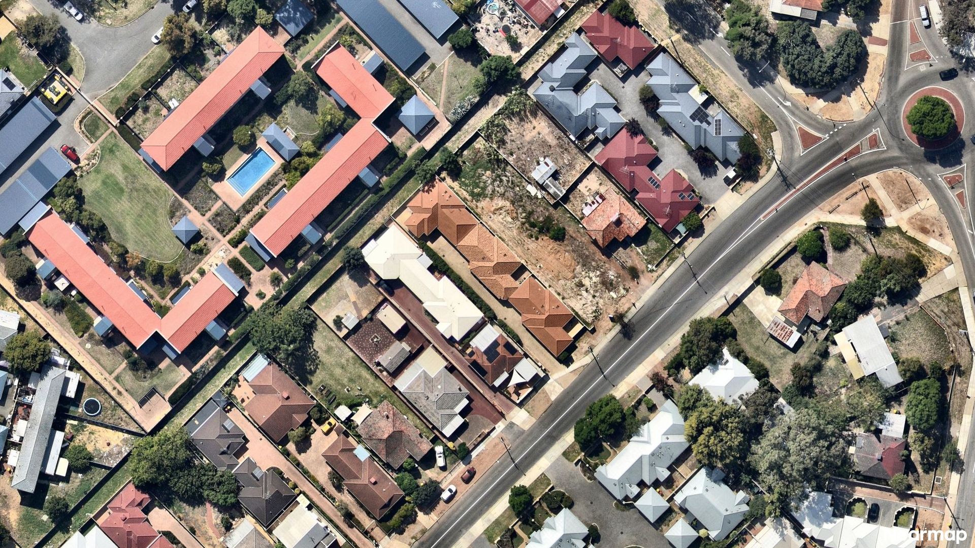 Vertical aerial view