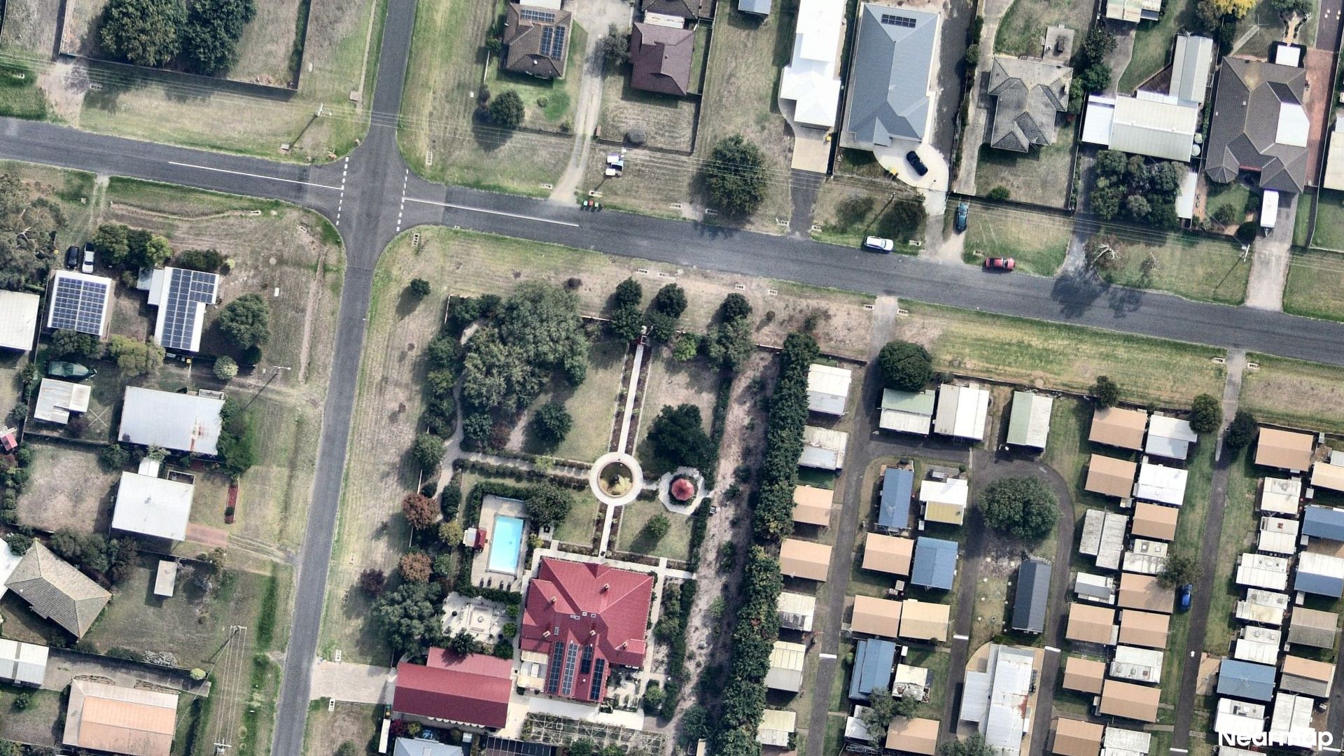 Vertical aerial view