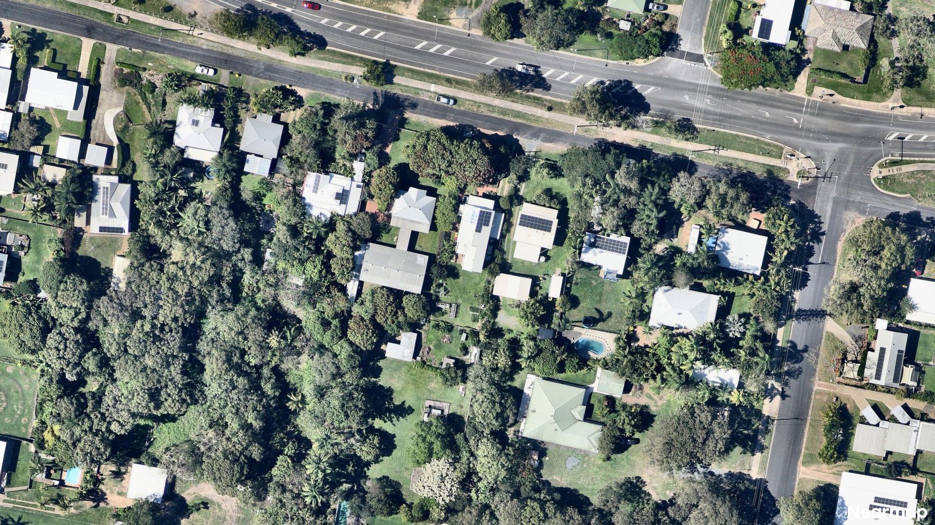 Vertical aerial view