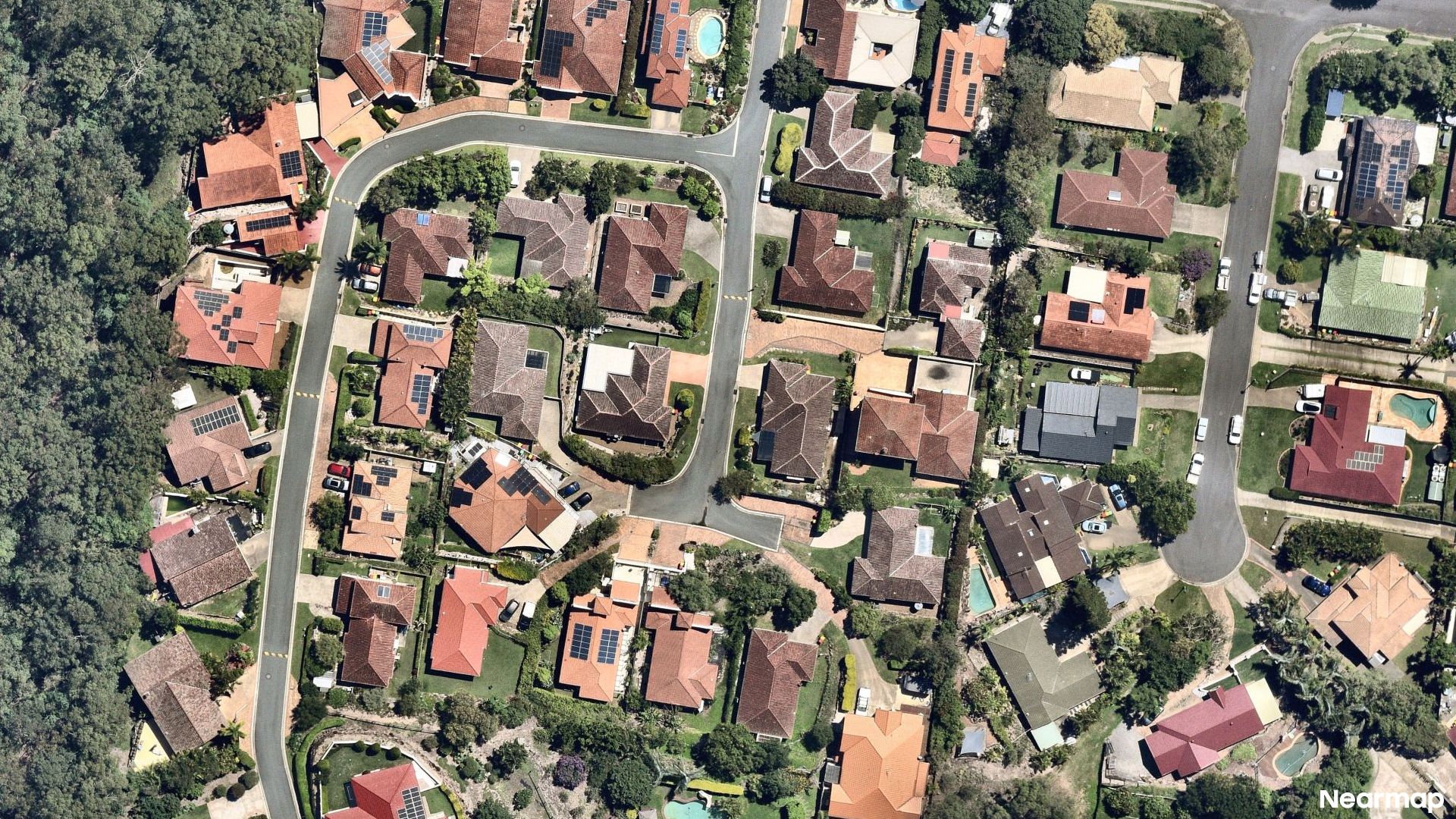 Vertical aerial view
