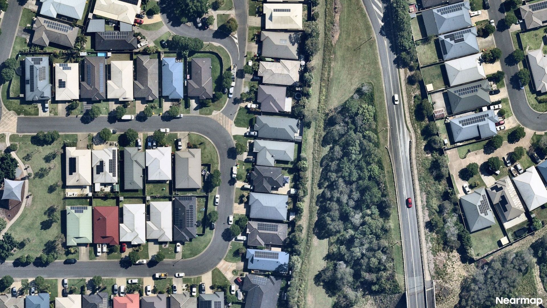 Vertical aerial view