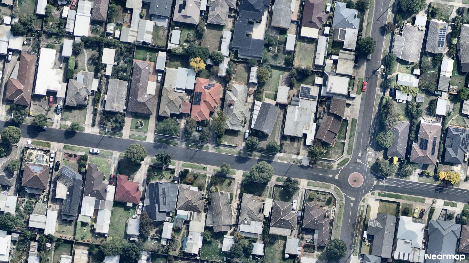 Vertical aerial view