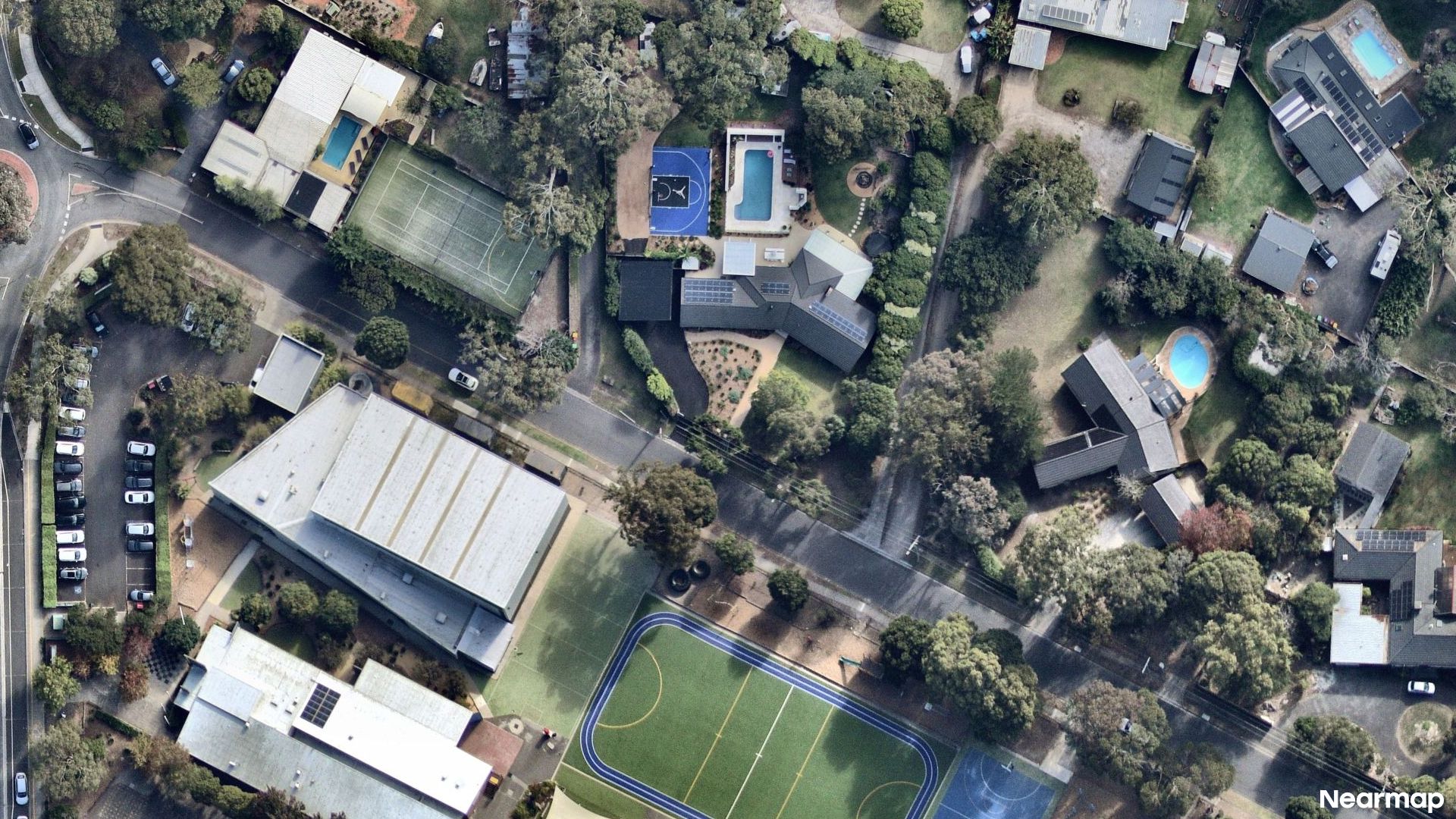Vertical aerial view