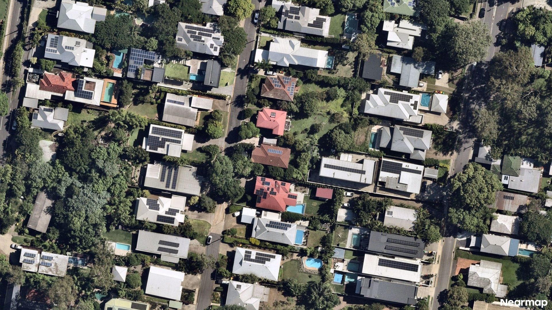 Vertical aerial view