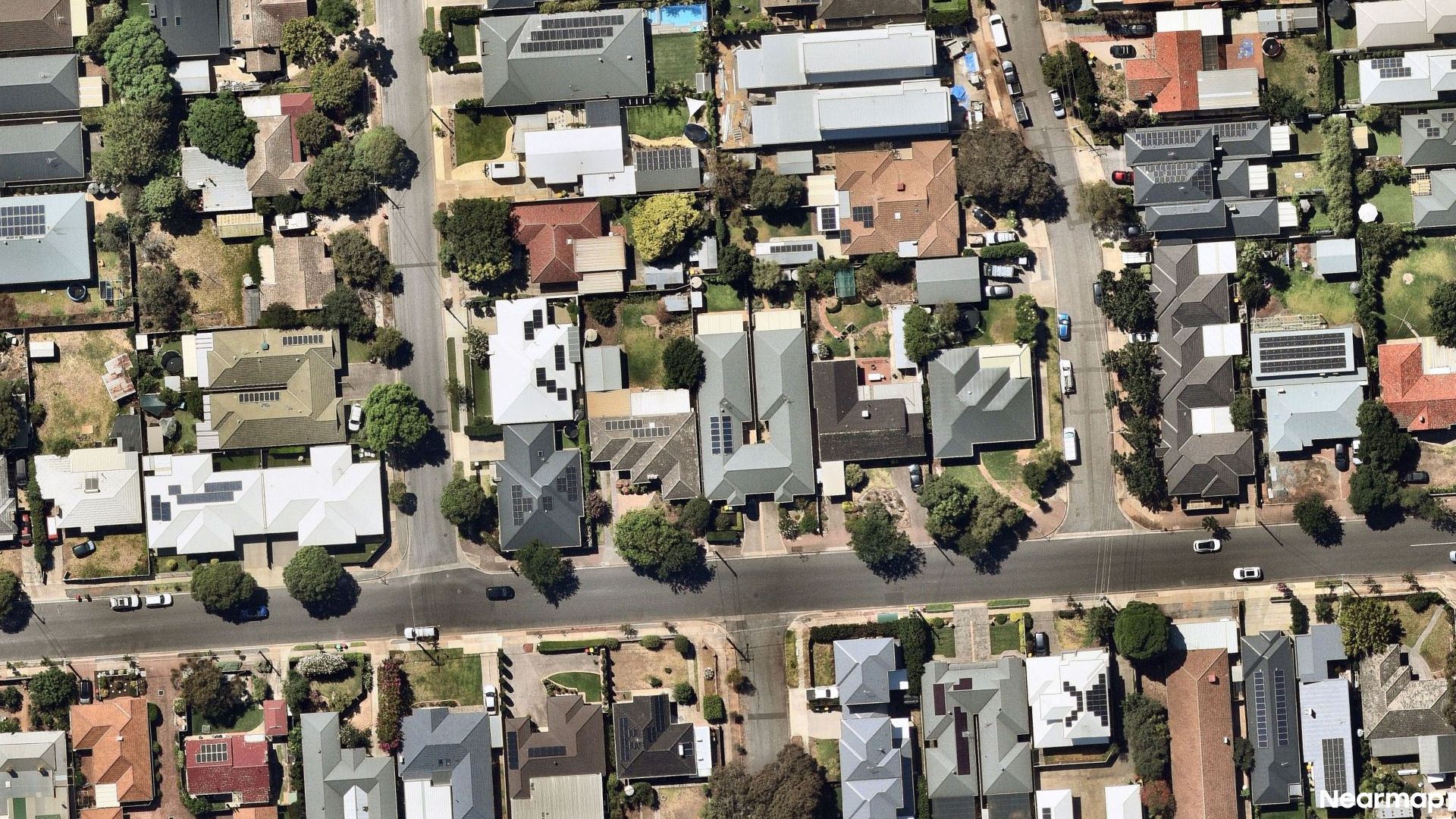 Vertical aerial view