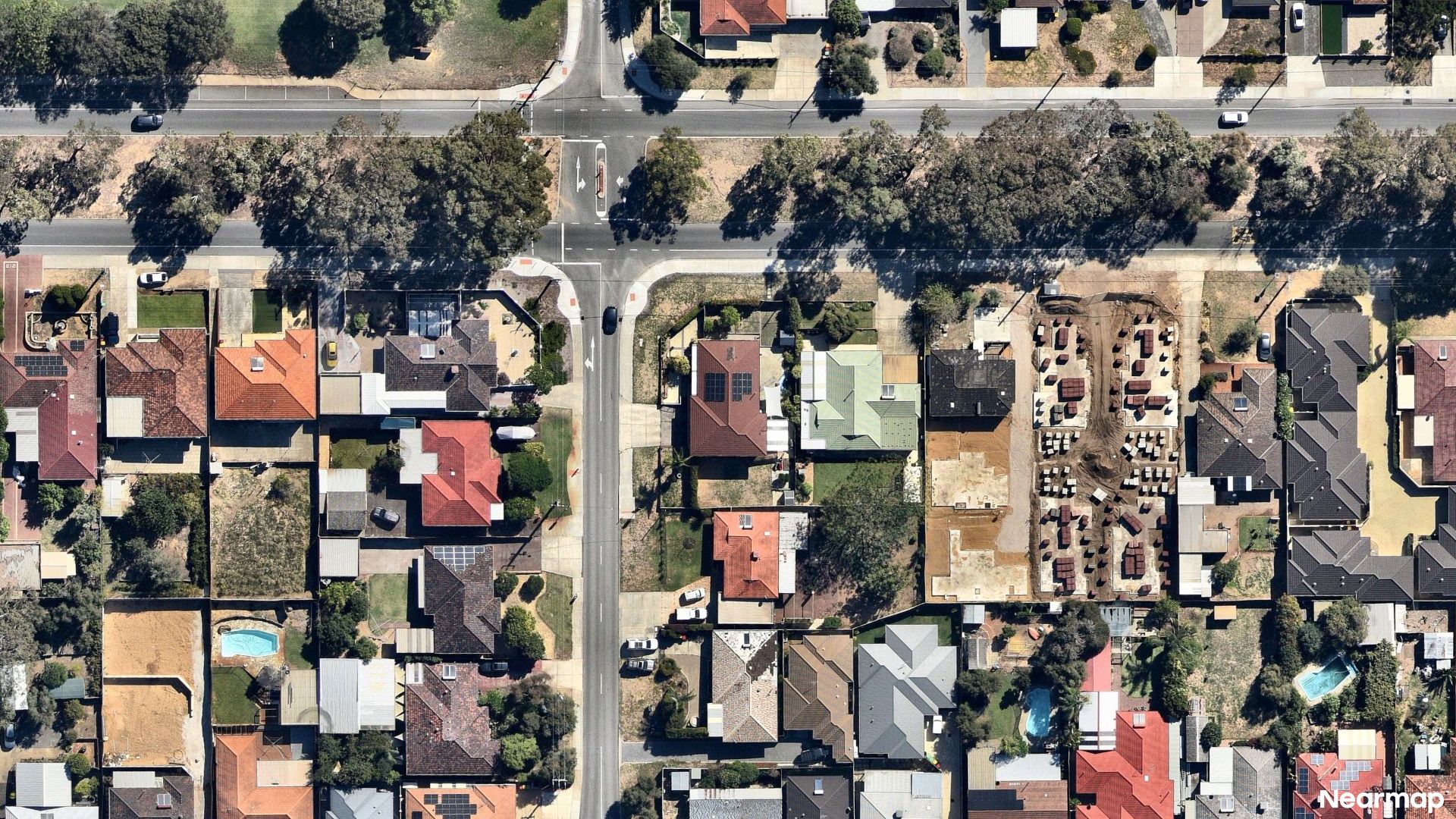Vertical aerial view