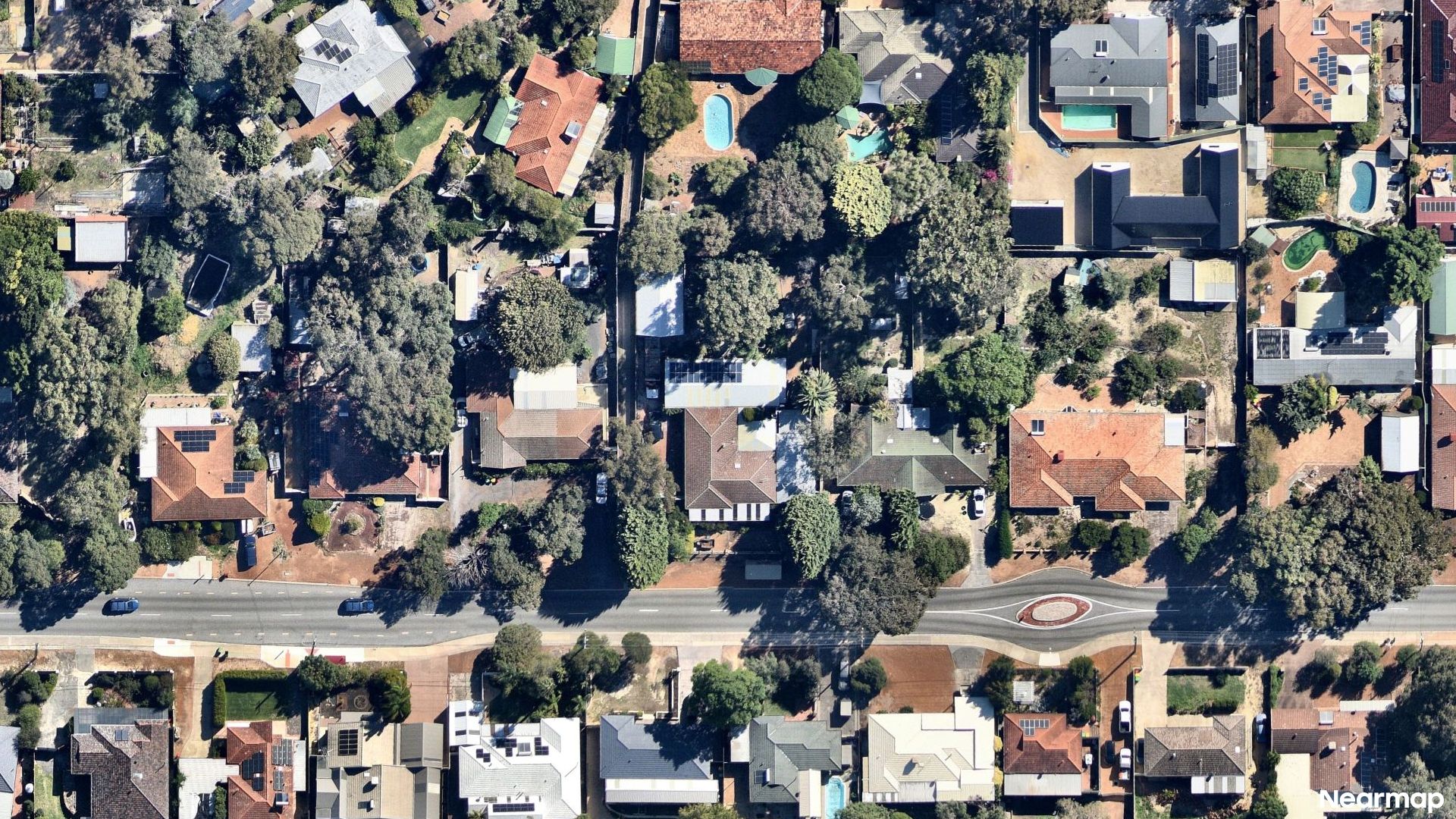 Vertical aerial view