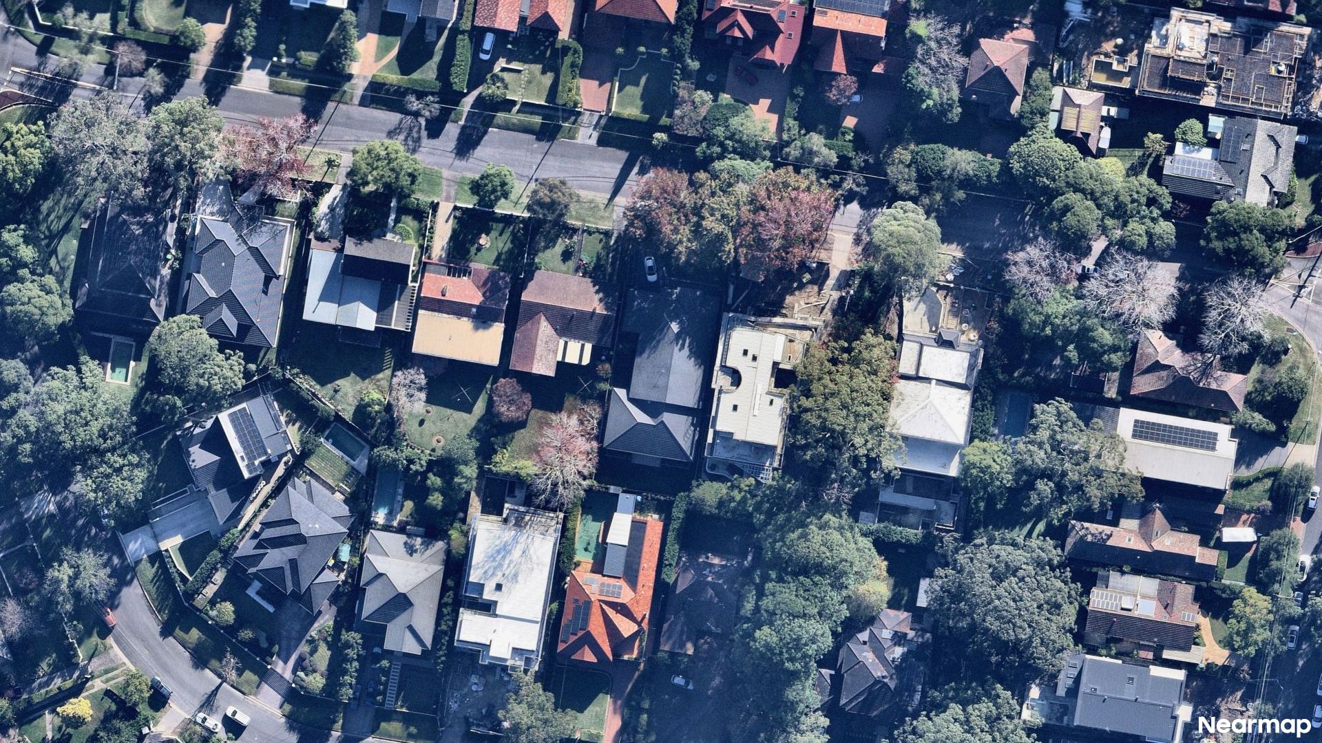 Vertical aerial view