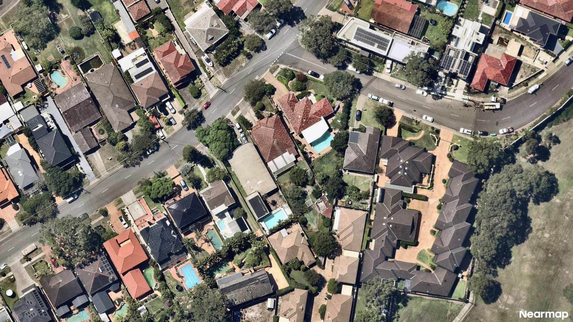 Vertical aerial view