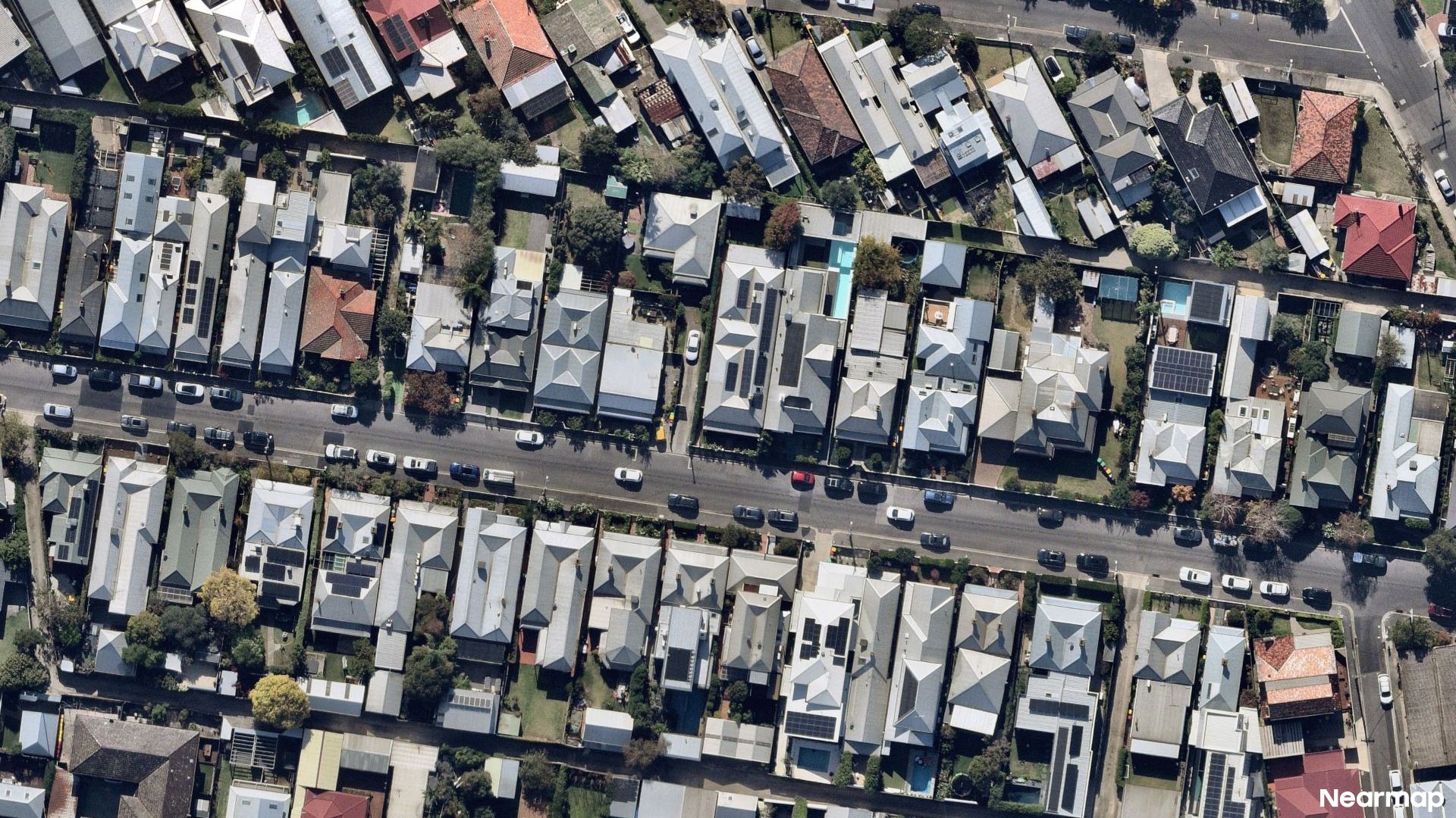 Vertical aerial view