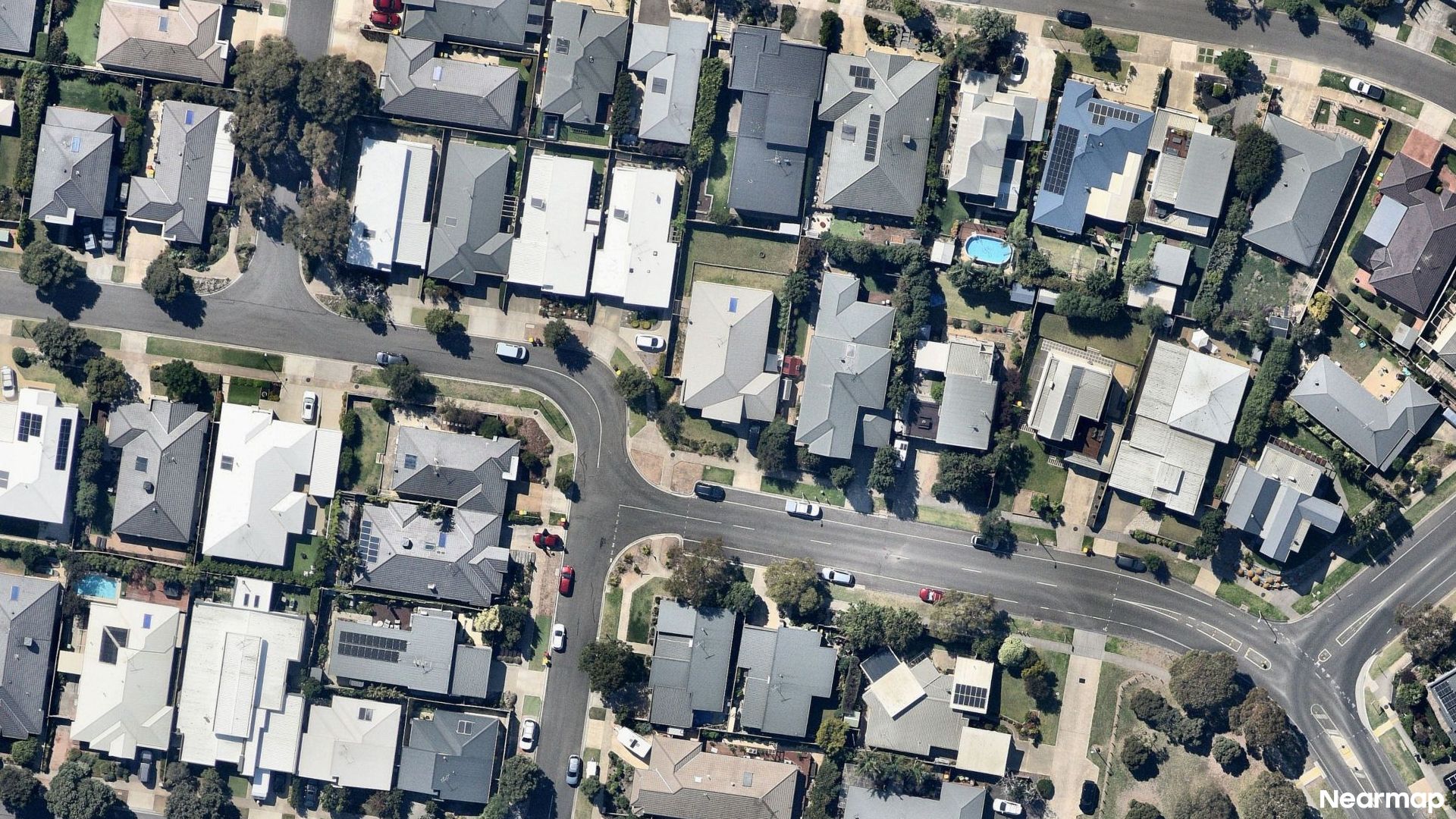 Vertical aerial view
