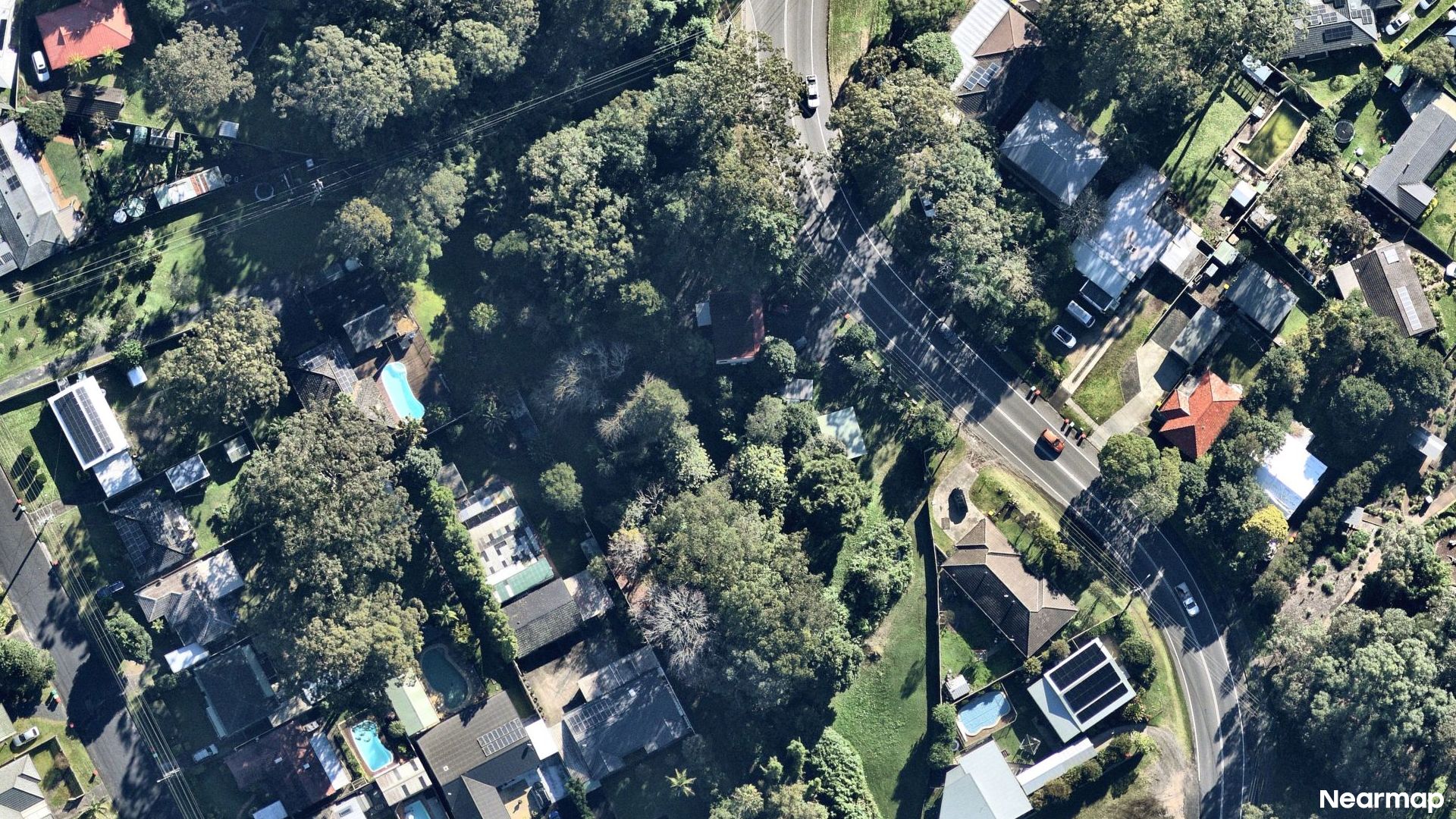 Vertical aerial view