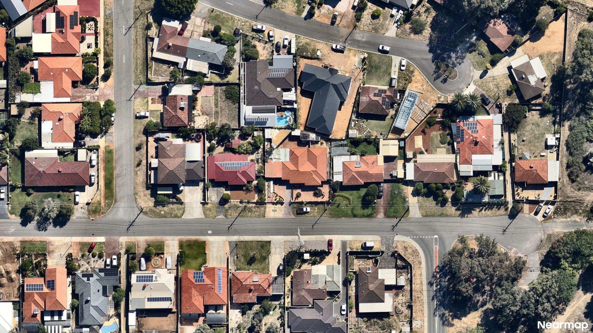 Vertical aerial view