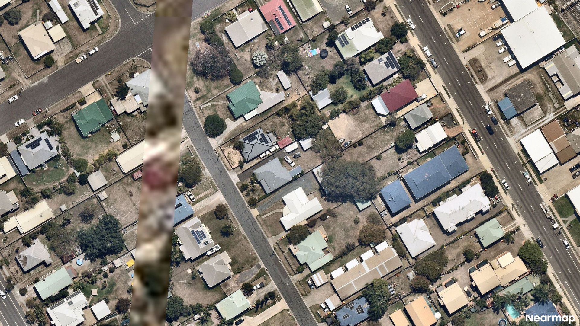 Vertical aerial view