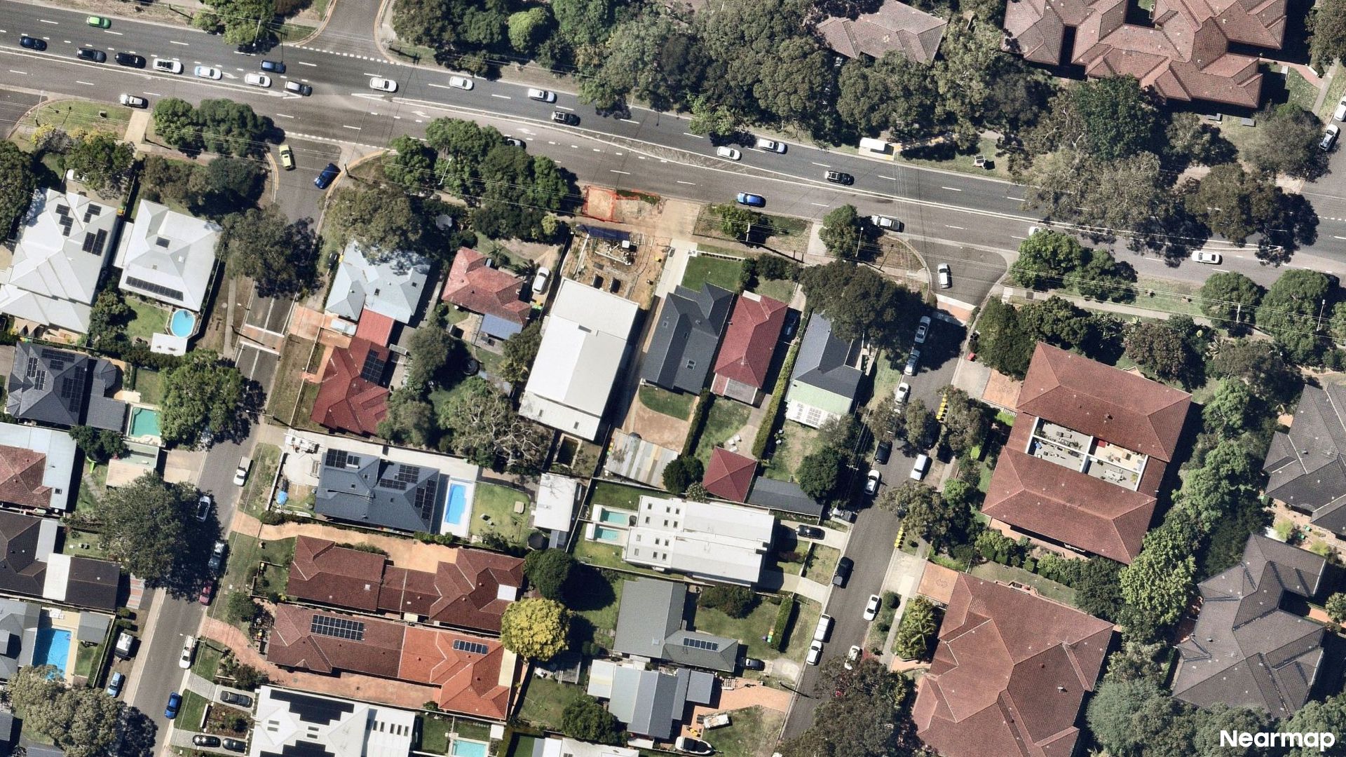 Vertical aerial view