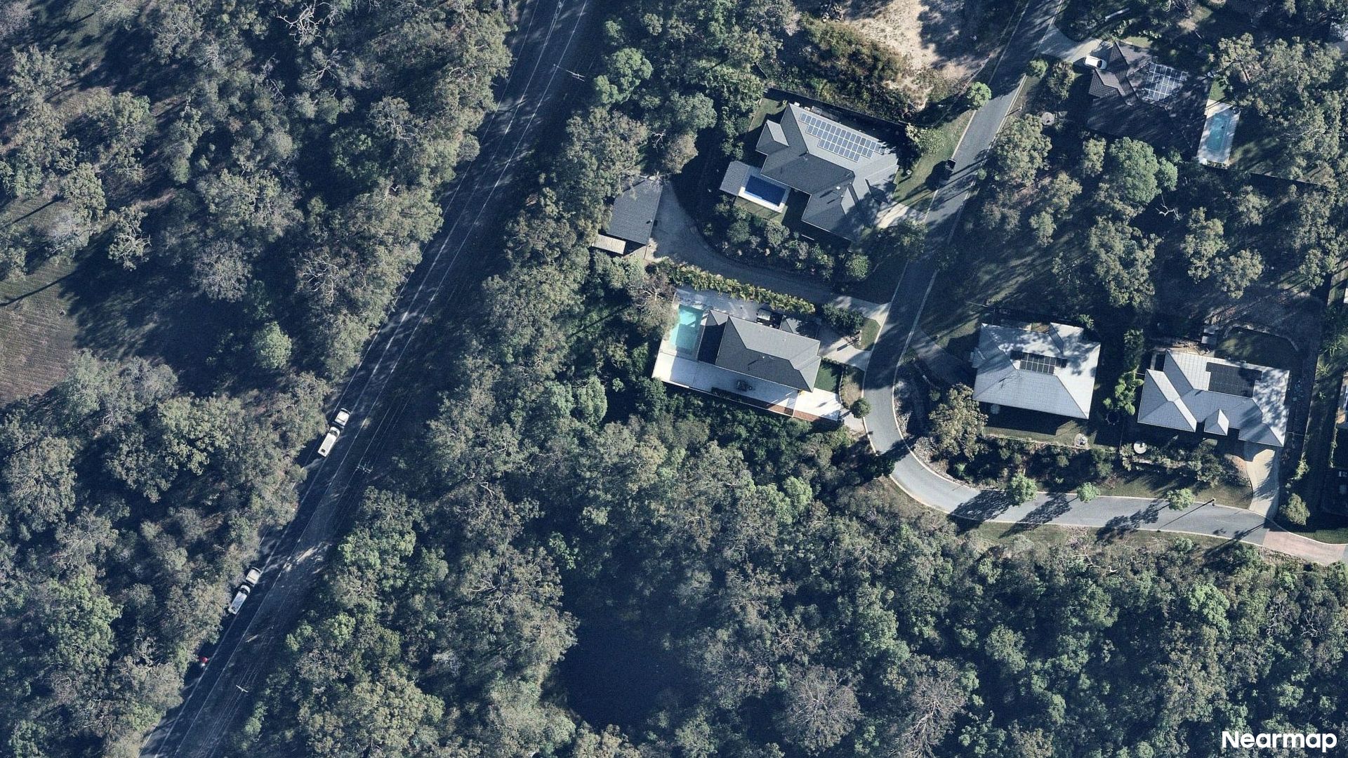 Vertical aerial view