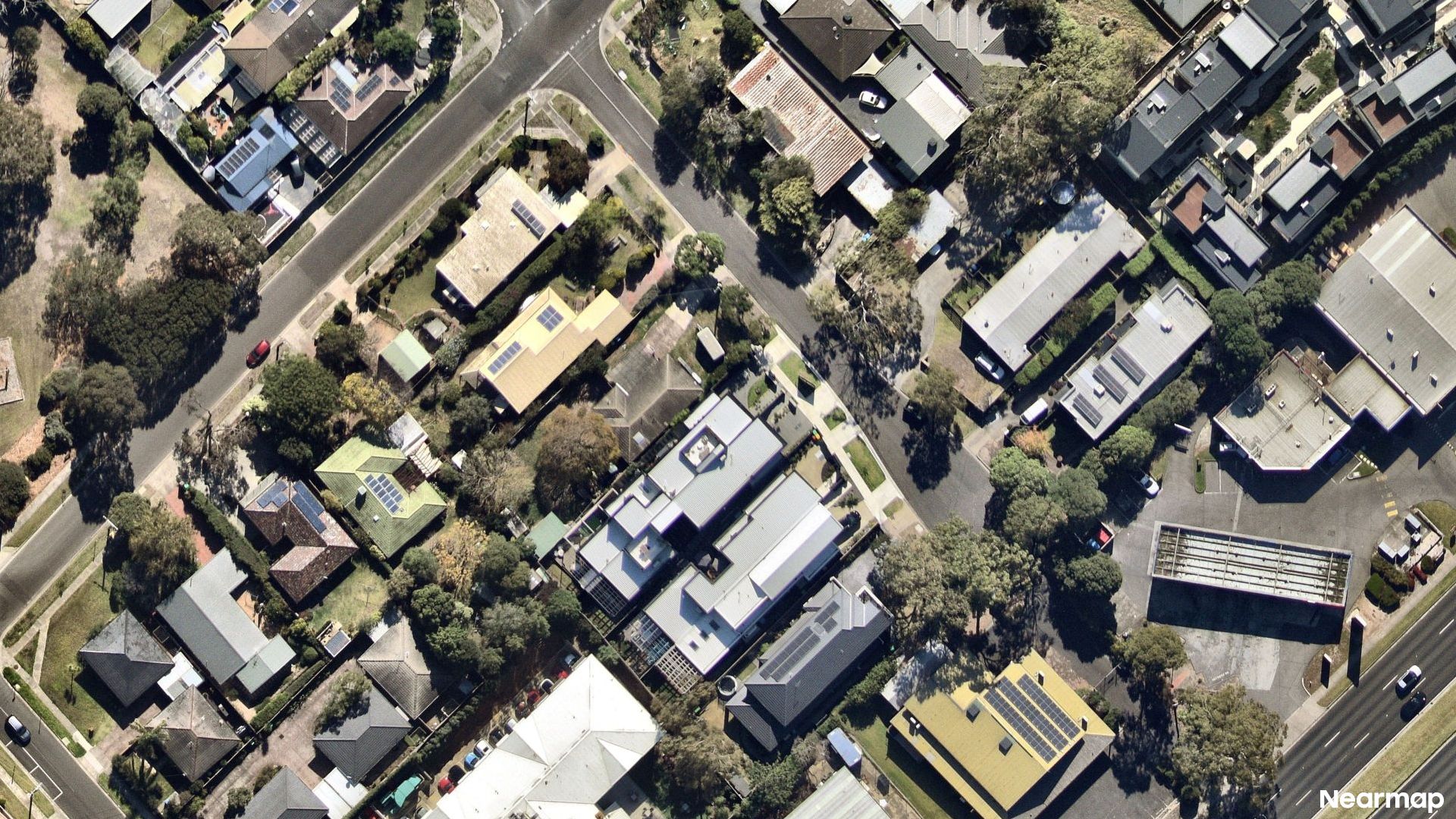 Vertical aerial view