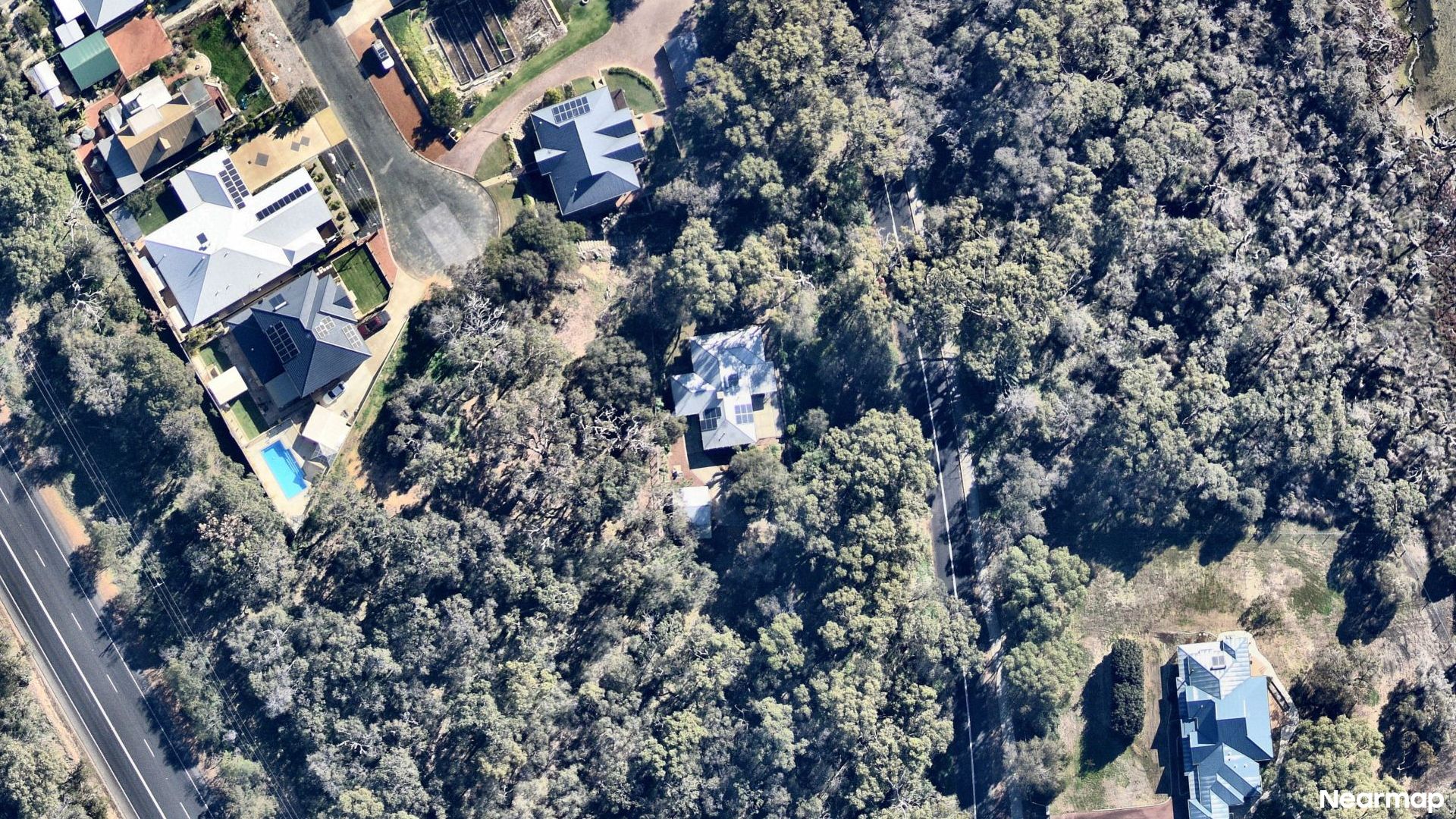 Vertical aerial view