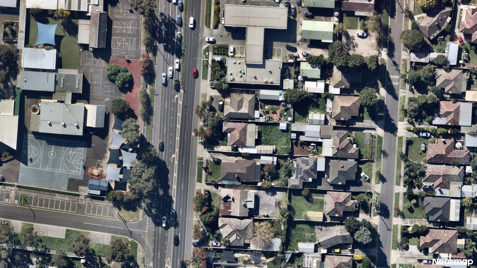 Vertical aerial view