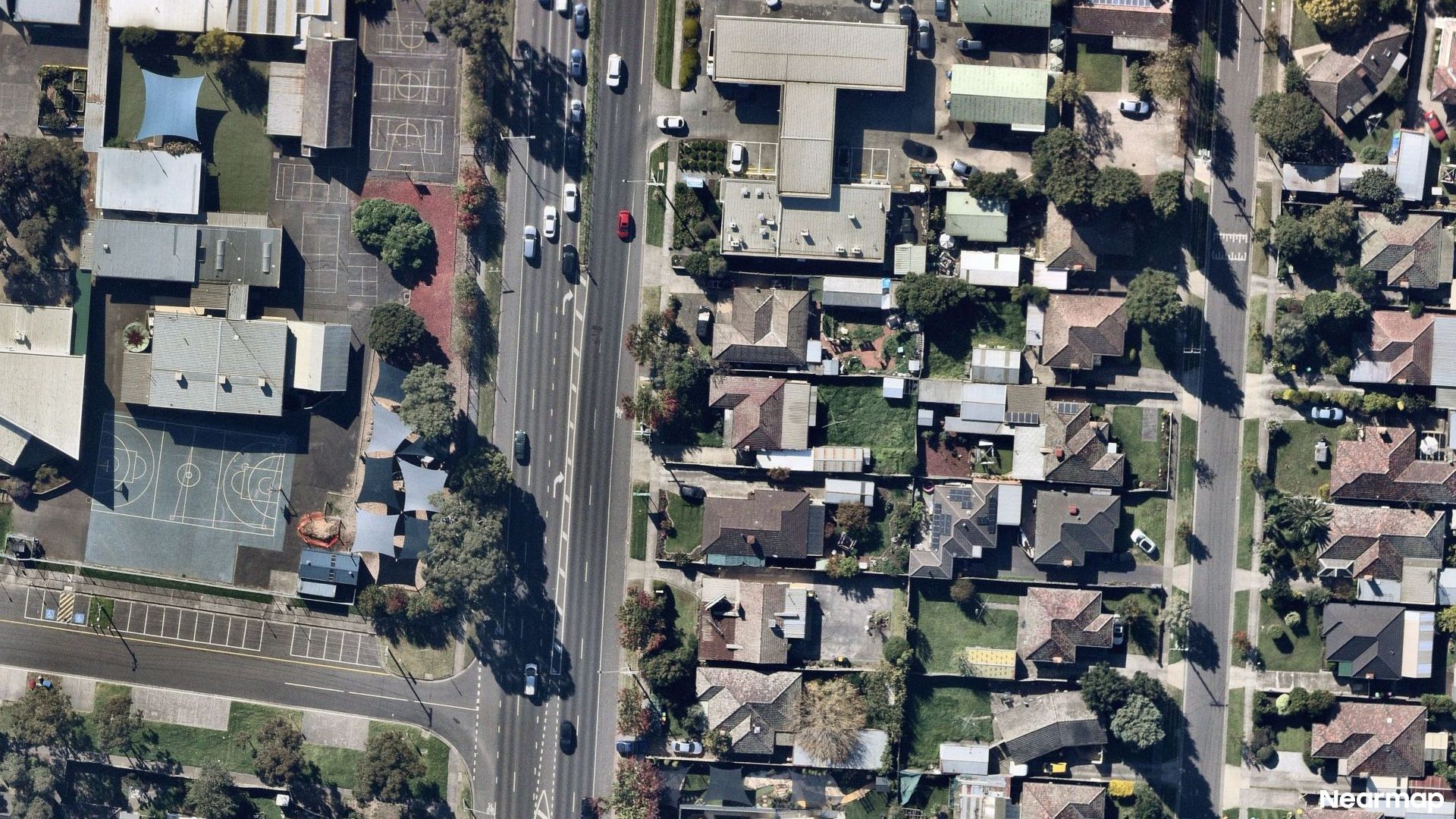 Vertical aerial view