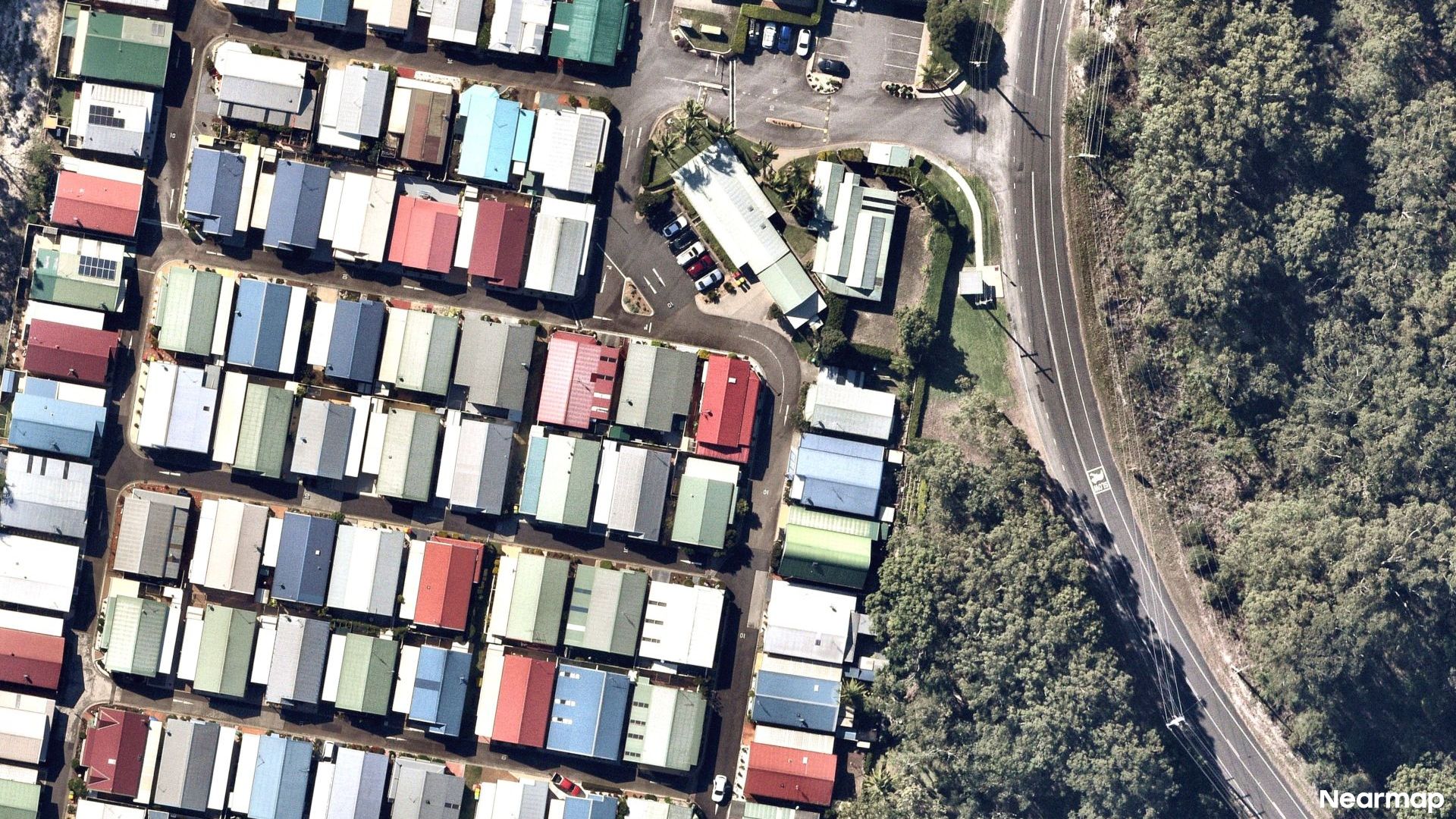 Vertical aerial view