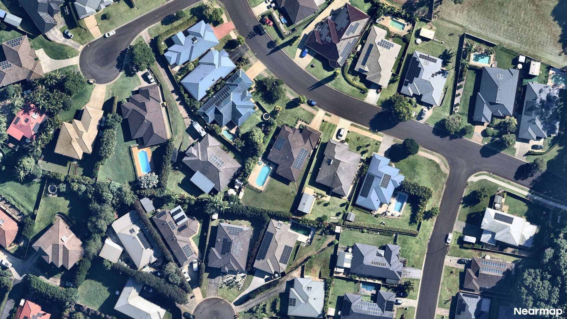 Vertical aerial view