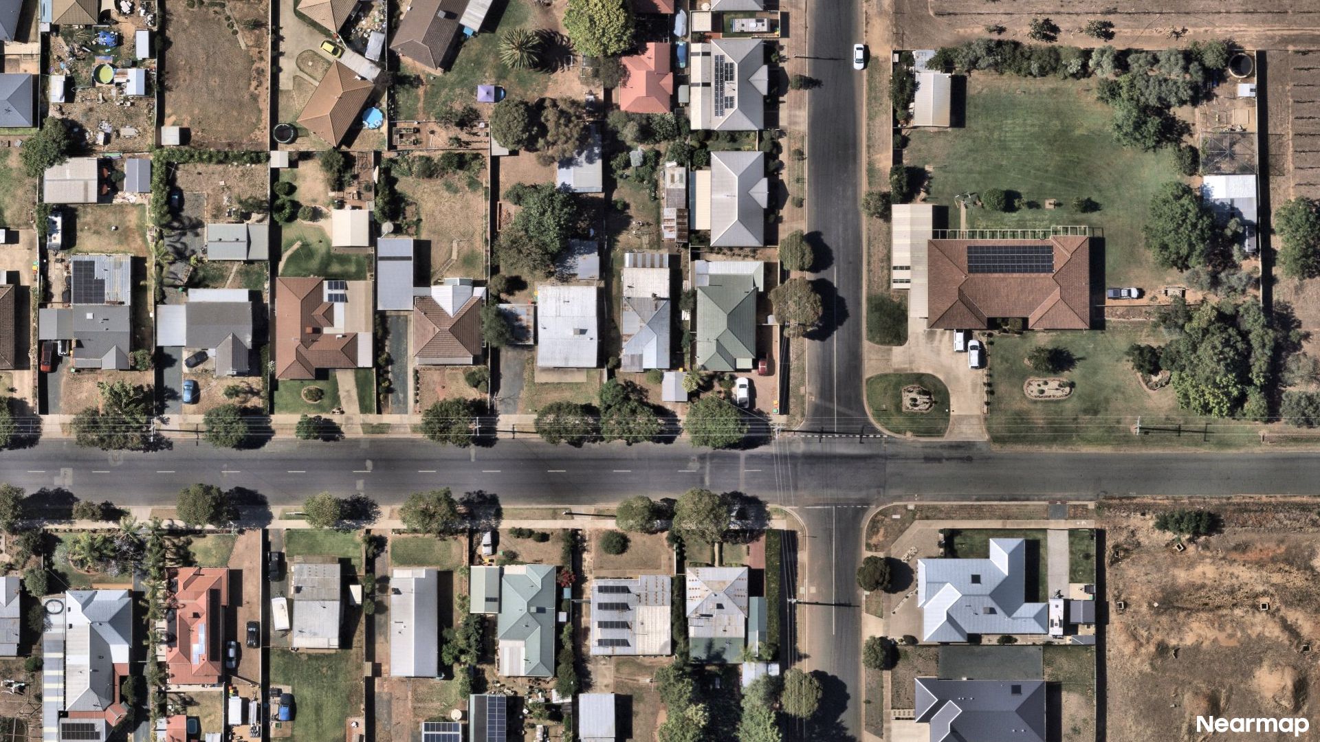 Vertical aerial view