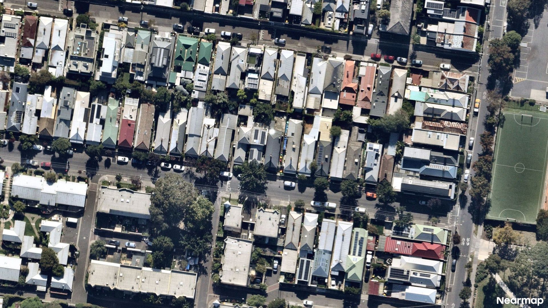 Vertical aerial view