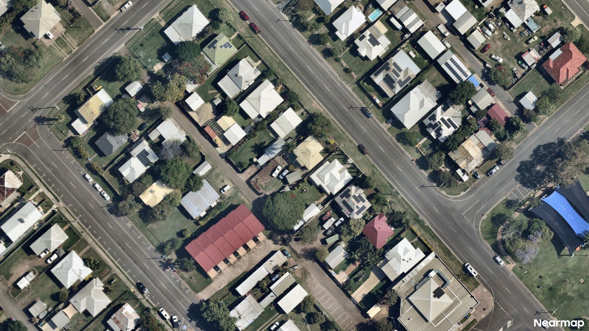 Vertical aerial view
