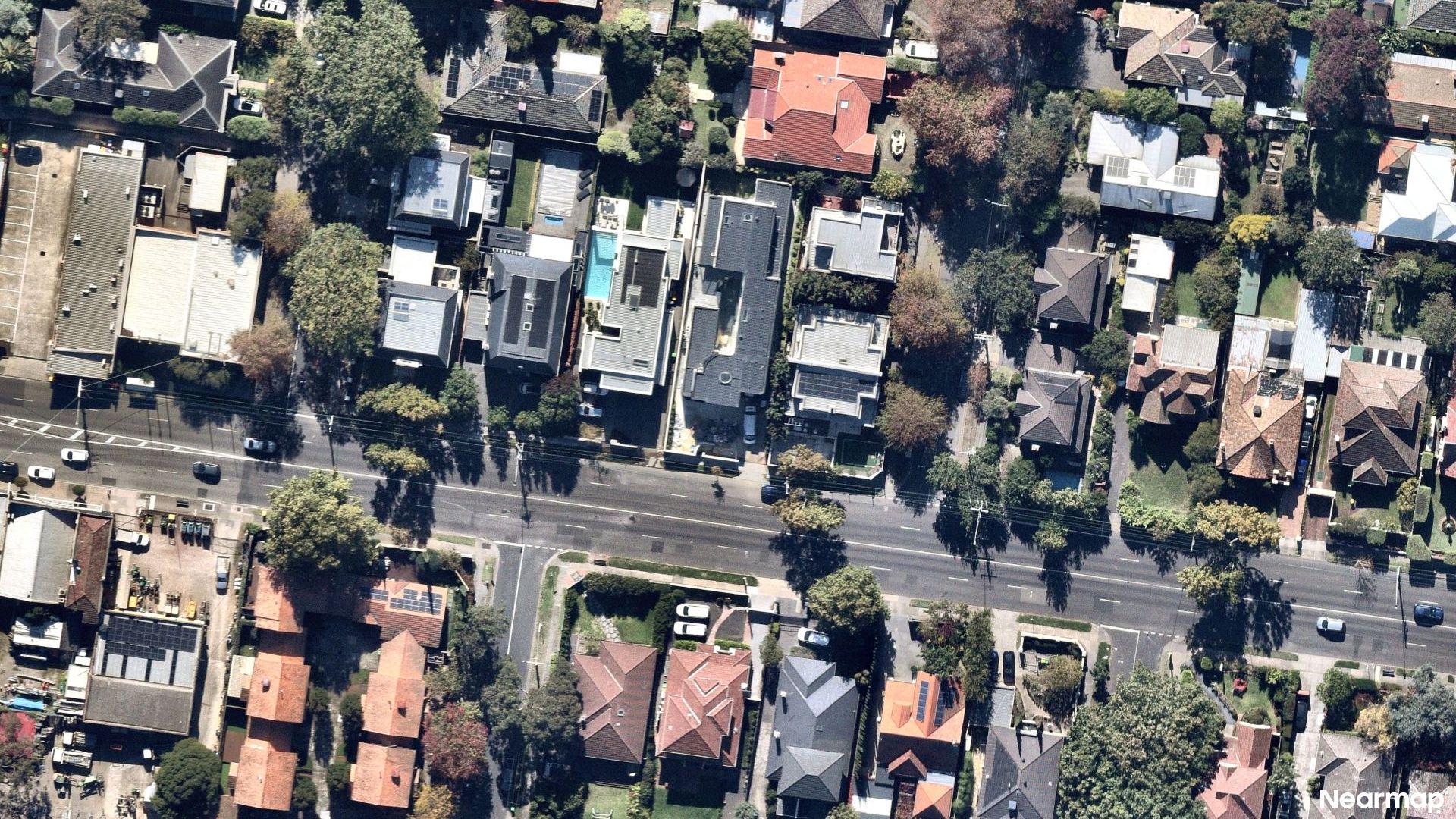 Vertical aerial view