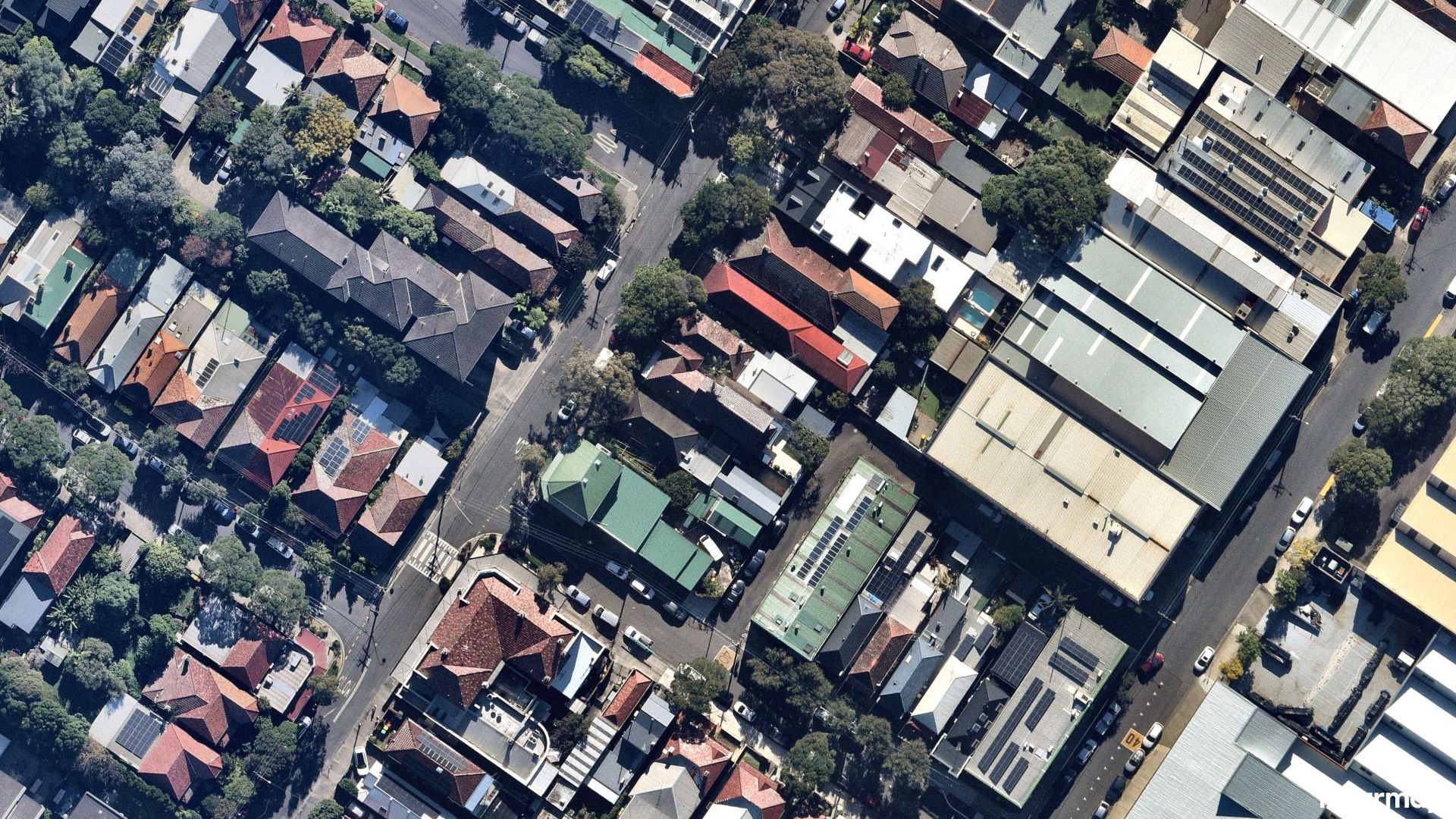 Vertical aerial view